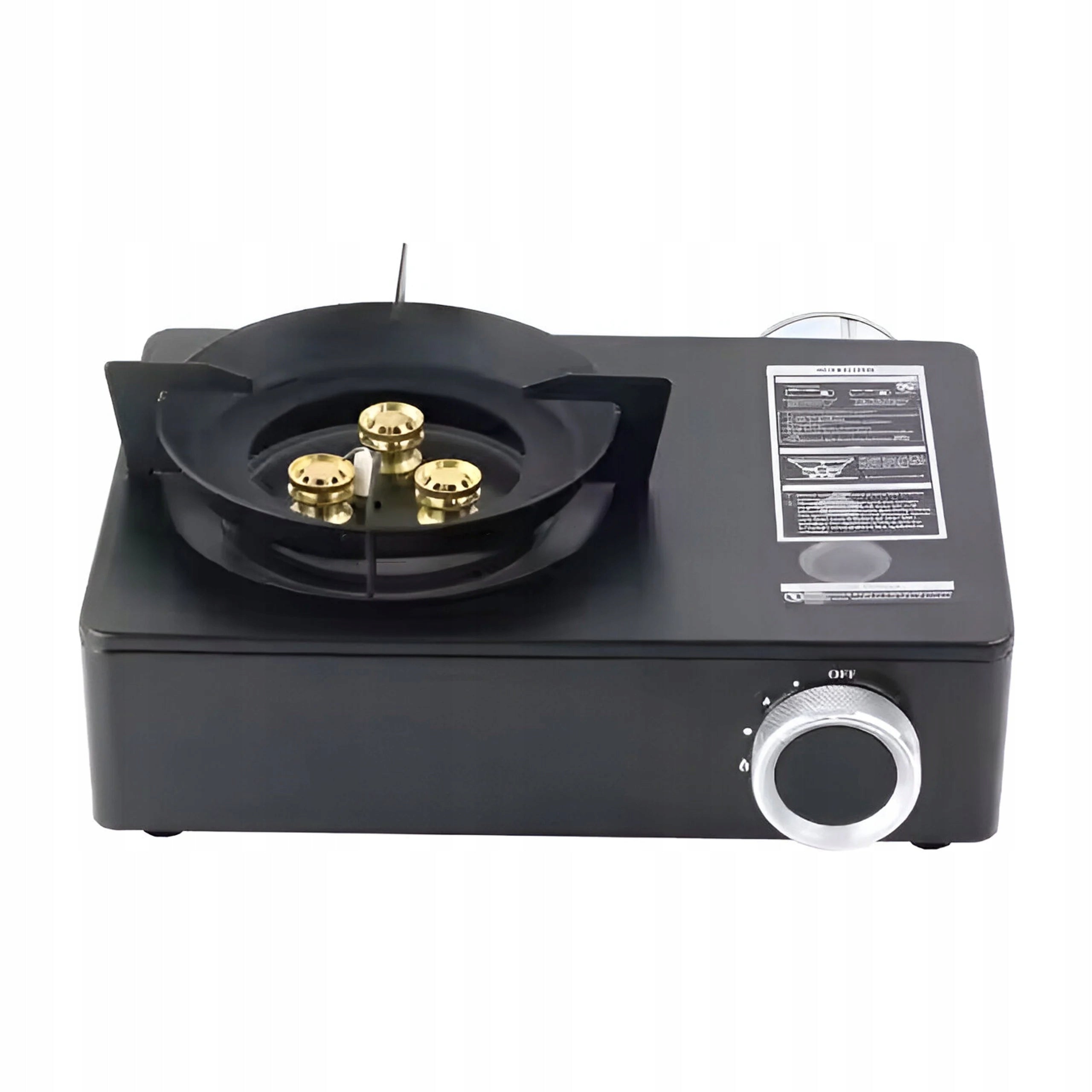 Gas Stove Tourist Camping 3-Burner 12000 BTU with Suitcase Packaging status original