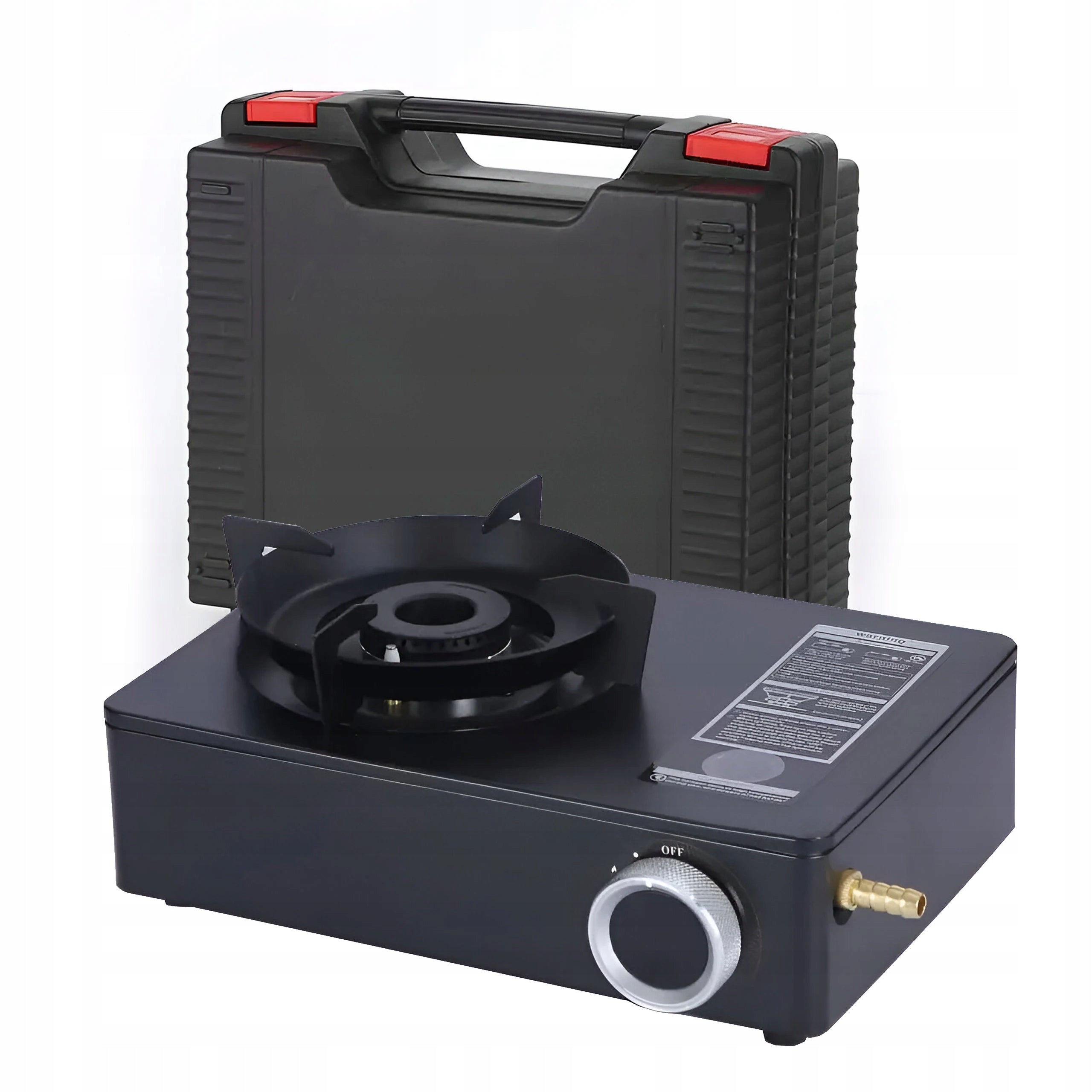 Gas Stove Tourist Camping 3-Burner 12000 BTU with Suitcase