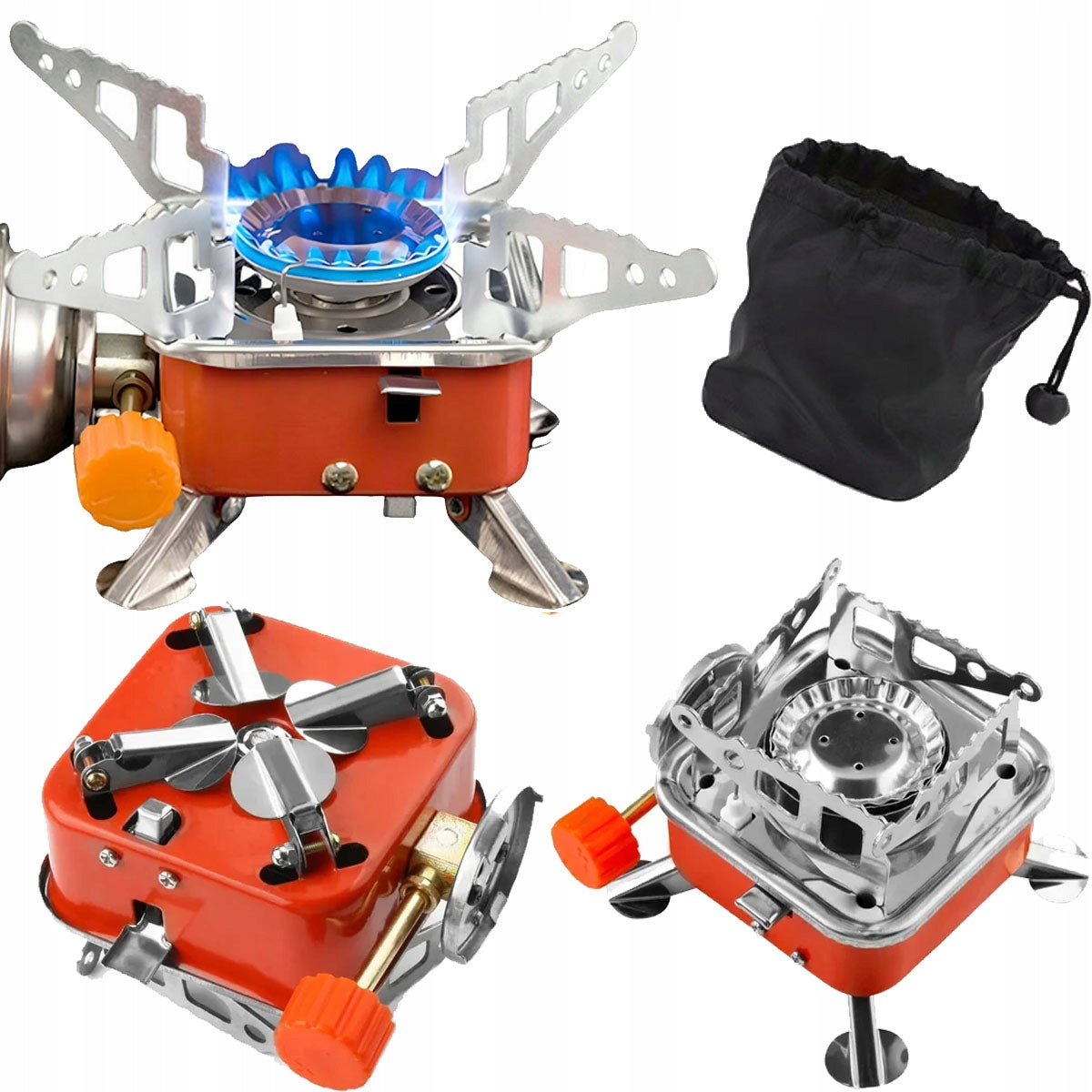 Gas Stove Tourist Field For Cartridges Portable Folding Burner