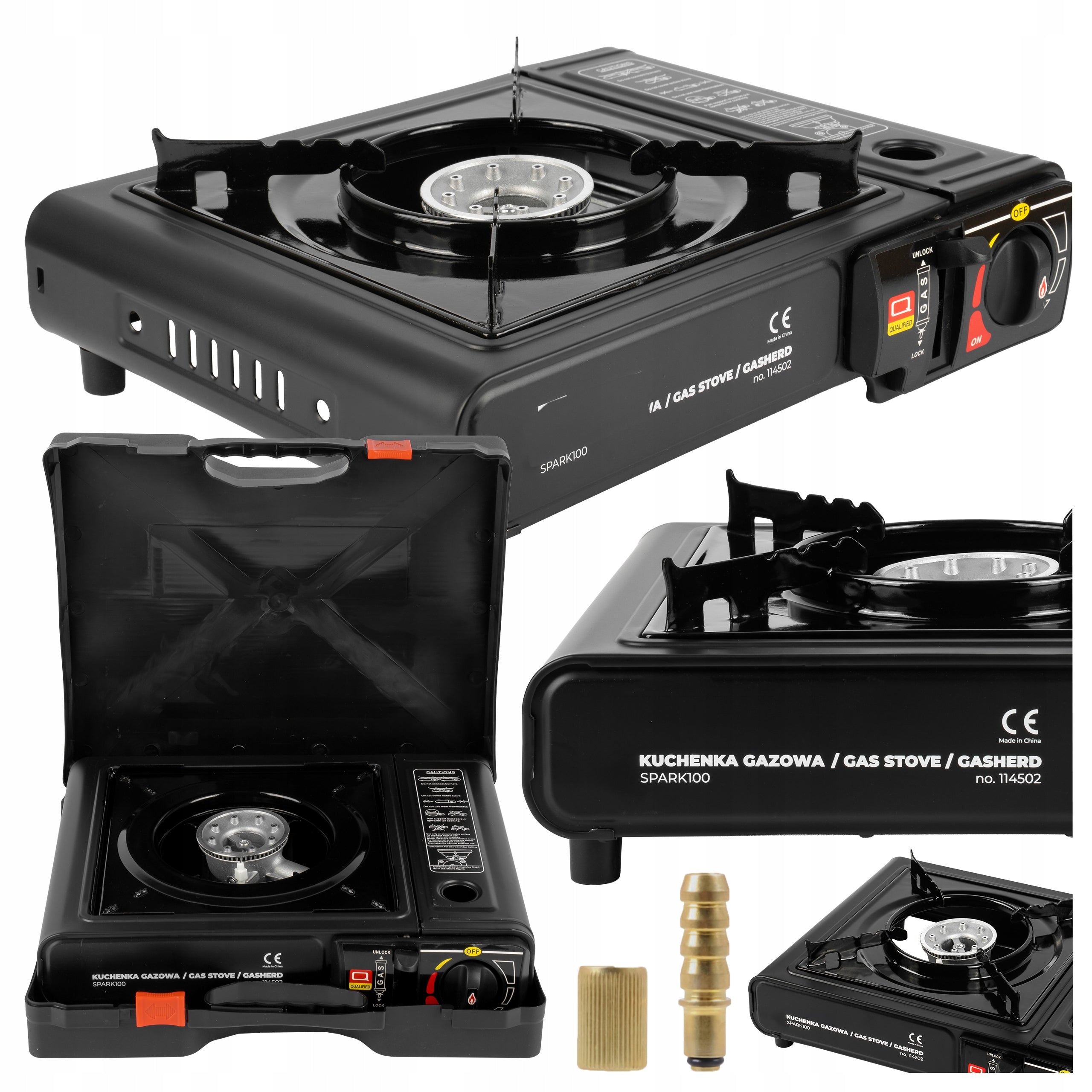 Gas Tourist Stove Portable Field in Suitcase for Cartridges and Cylinders Packaging status original