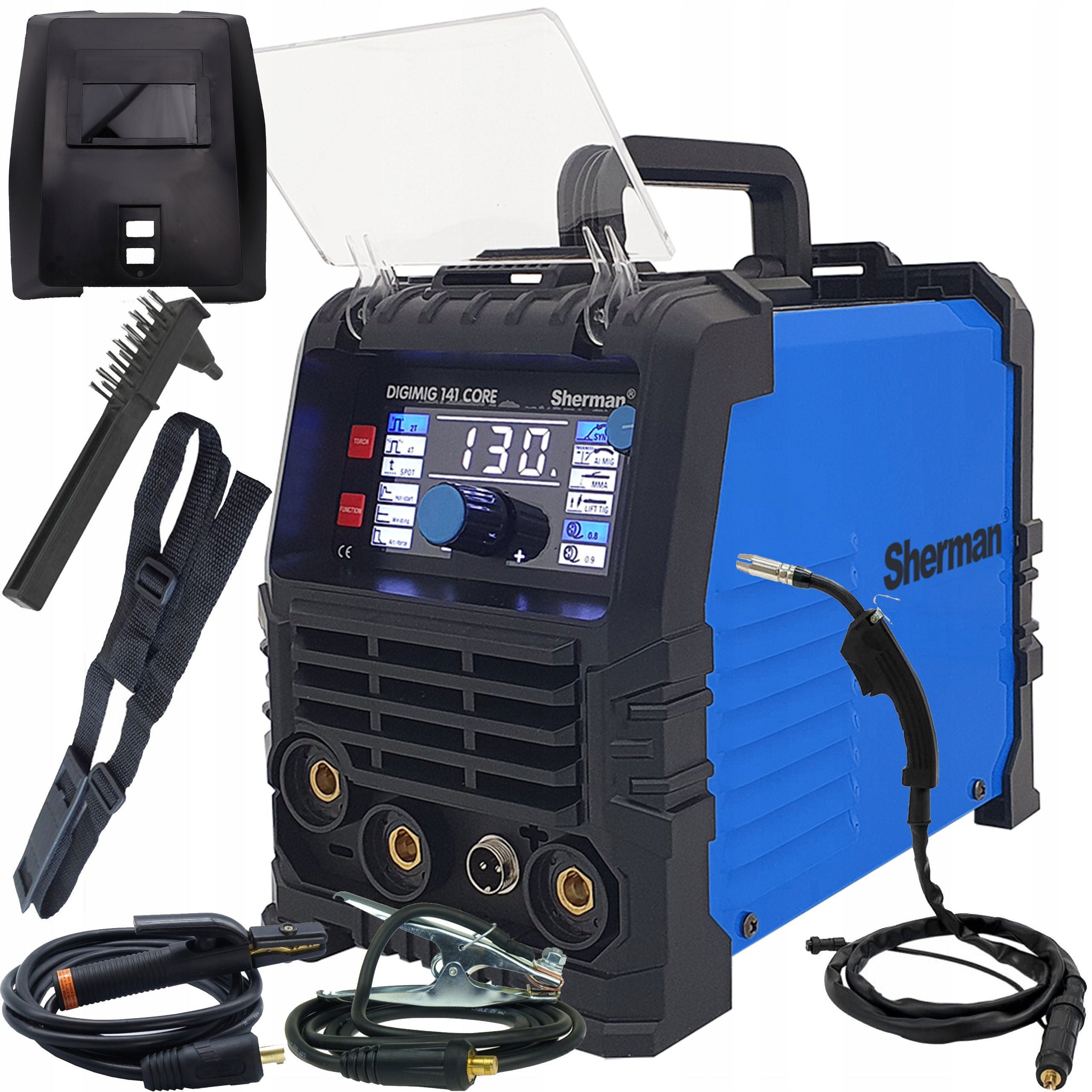 Gas-free 3in1 Sherman Digimig 141 Core MIG TIG MMA
