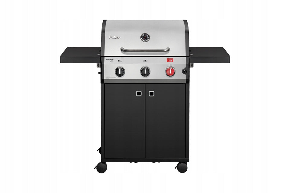 Gas grill Enders Chicago Next 3 R Turbo 3 burners cast iron grate, FREEBIES Power 10.6 kW