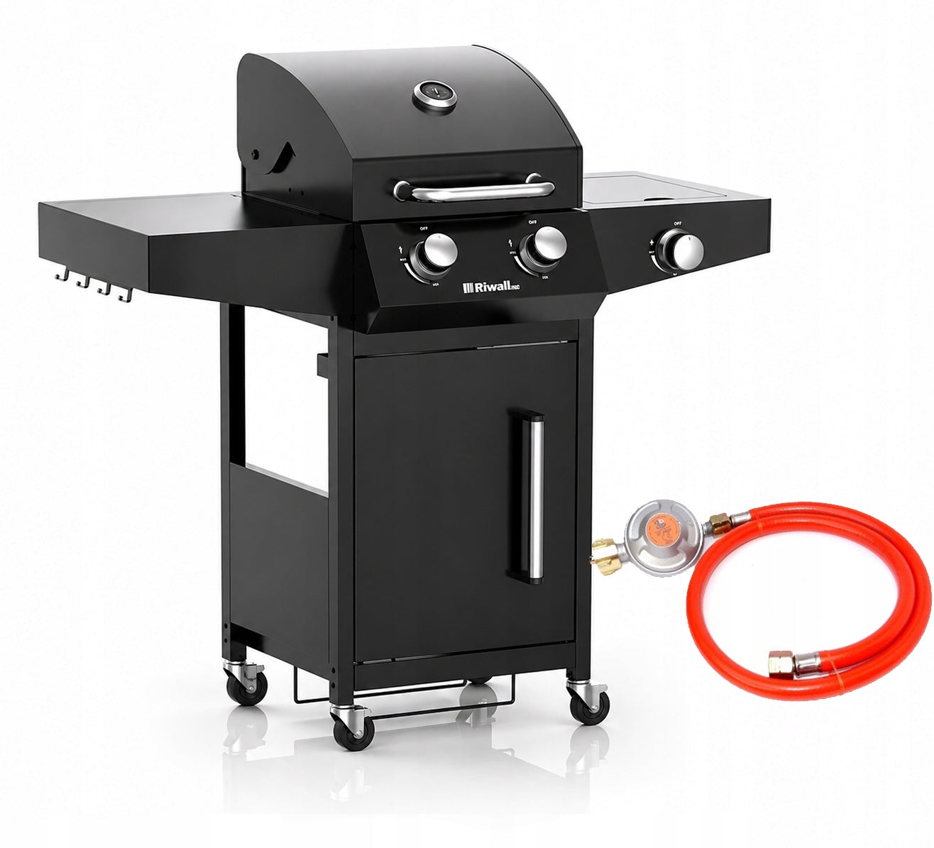 Gas grill Riwall rgg21 10 kW GARDEN 3-burner large grate