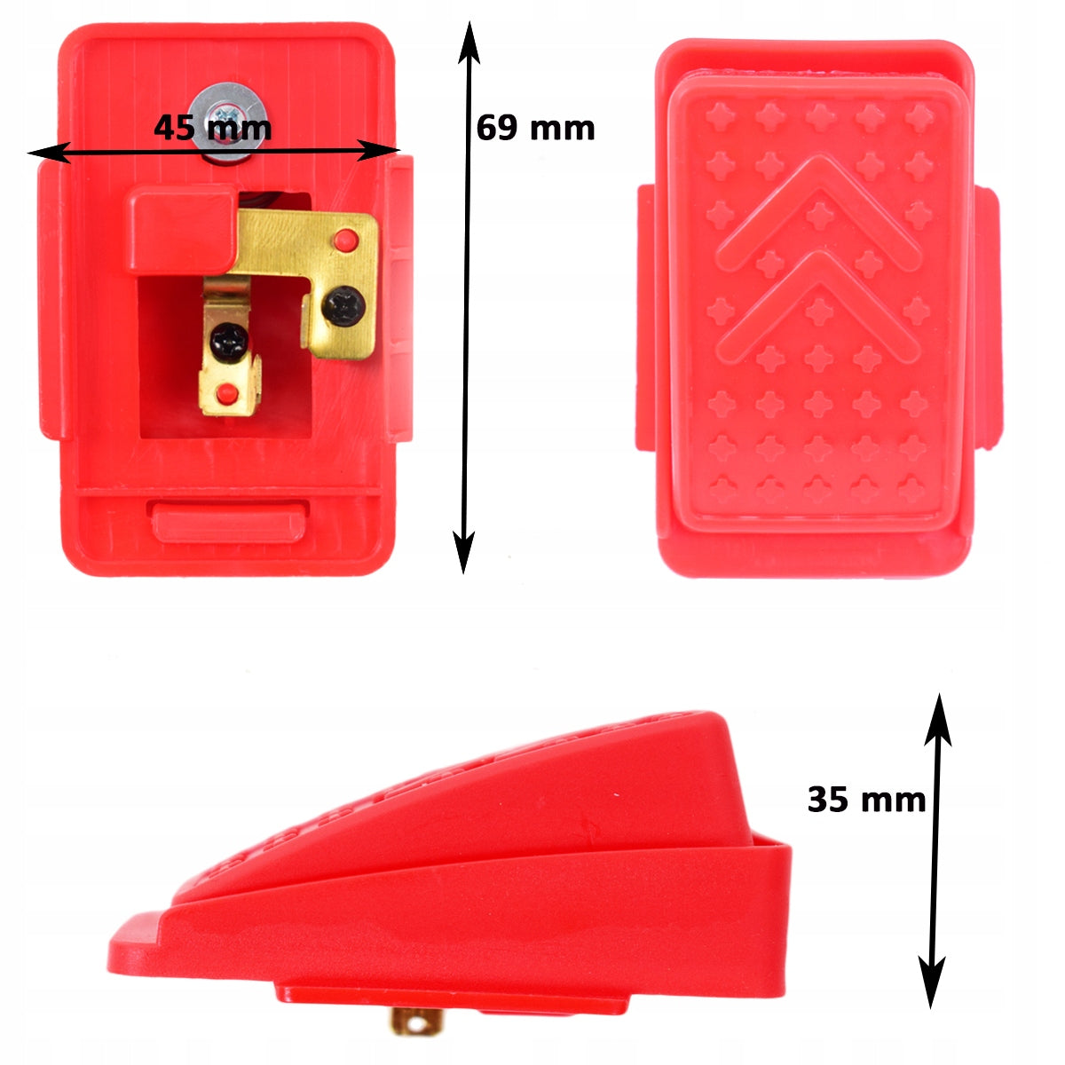 Gas pedal - reflective - 2 pins/xmx-1 Packaging status original
