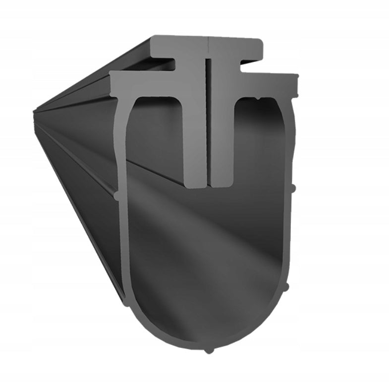 Gasket for sectional garage door bottom rubber 1 mb