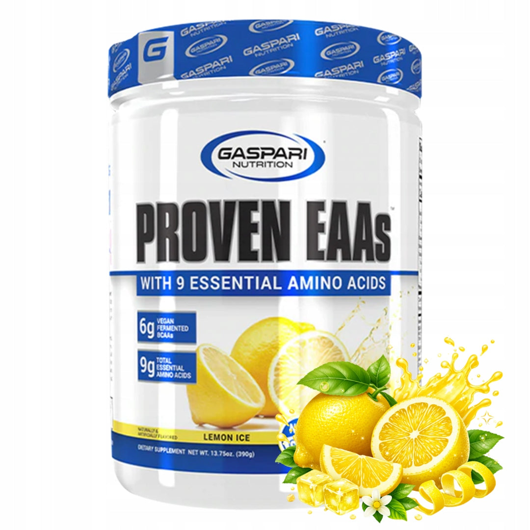 Gaspari Nutrition Proven EAA'S 390g lemon flavor amino acids