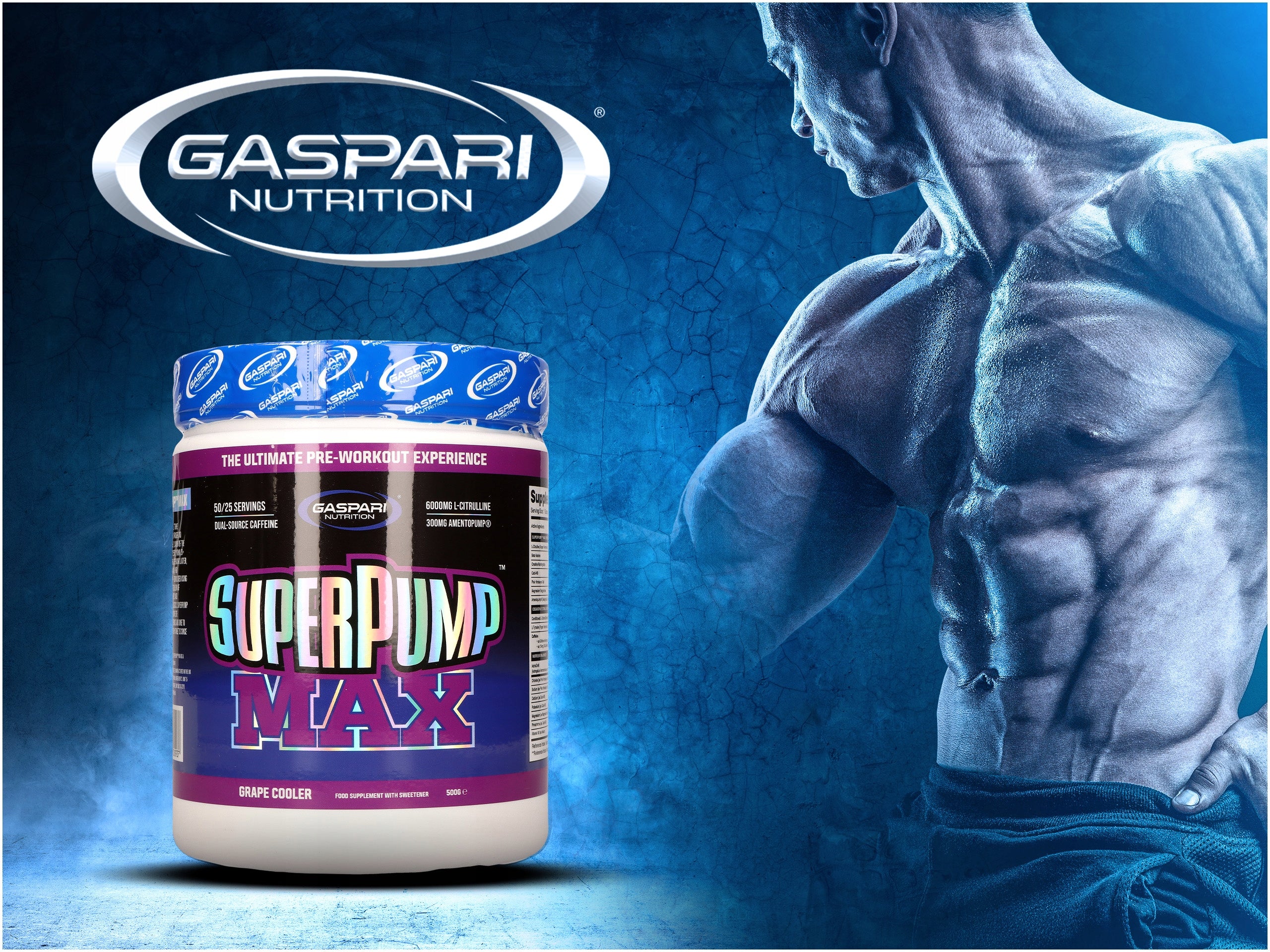 Gaspari Nutrition Super pump 500g pre-workout grape flavor EAN (GTIN) 5061001000937