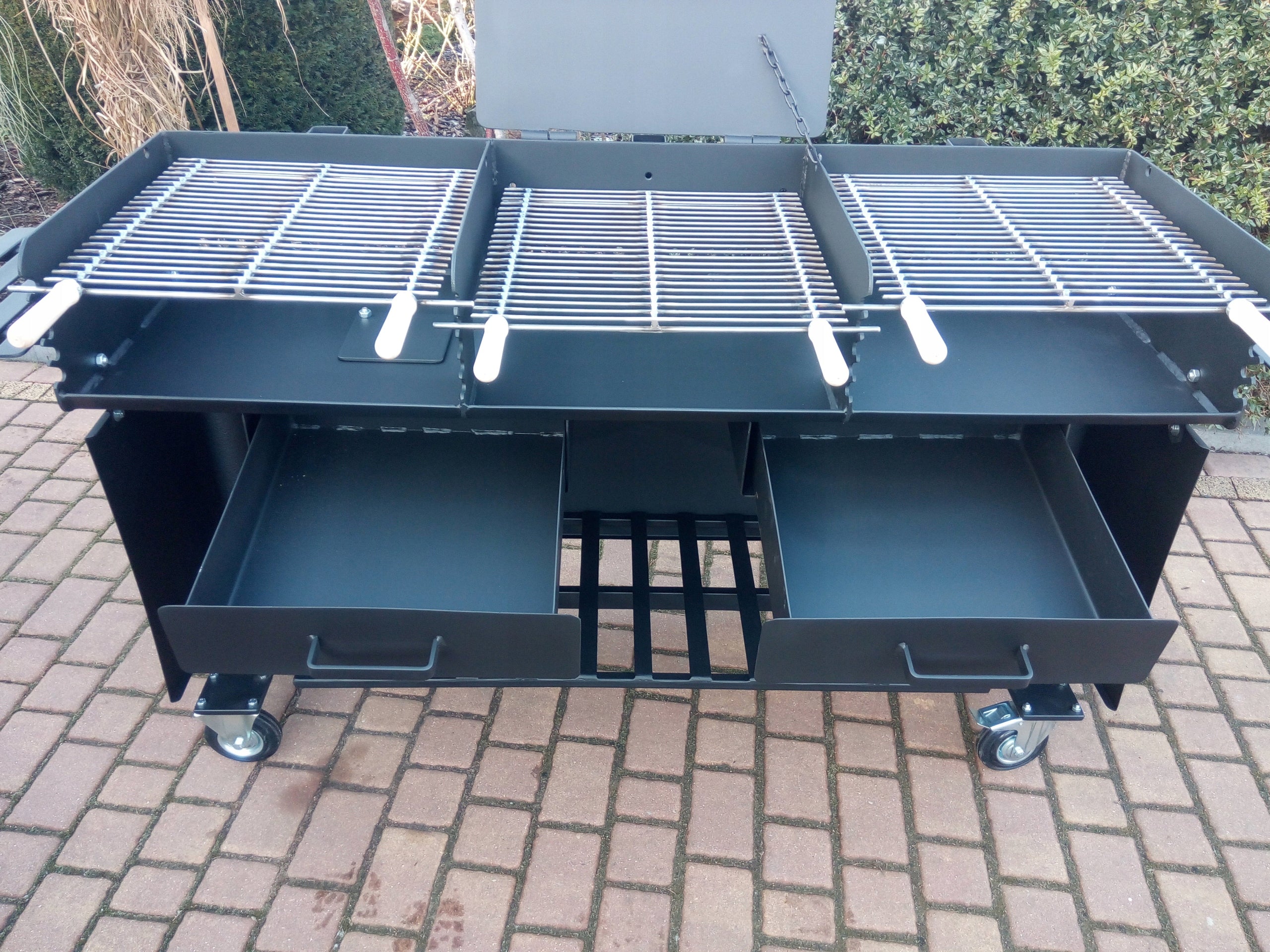 Gastronomic catering grill!! 5 mm sheet! Grate width 49 cm