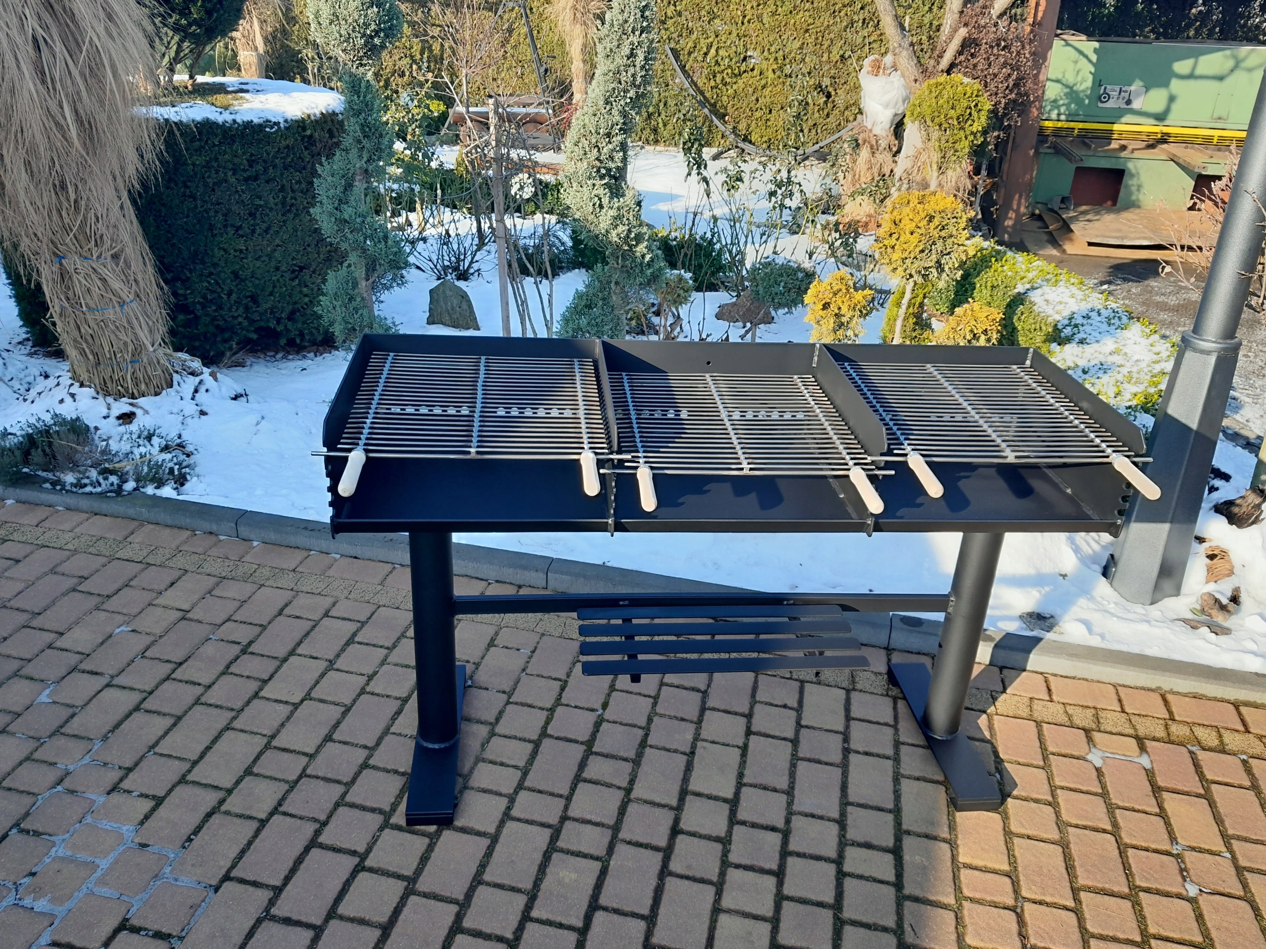 Gastronomic catering grill THREE-CHAMBER! Grill depth 49 cm