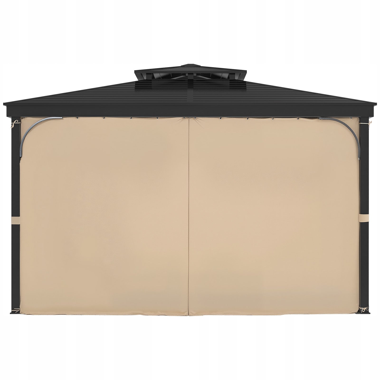 Gazebo Privacy Curtain 10' x 10' x 6.7' Waterproof Gazebo Curtains Khaki Manufacturer code SMLTCL10FT10EG6