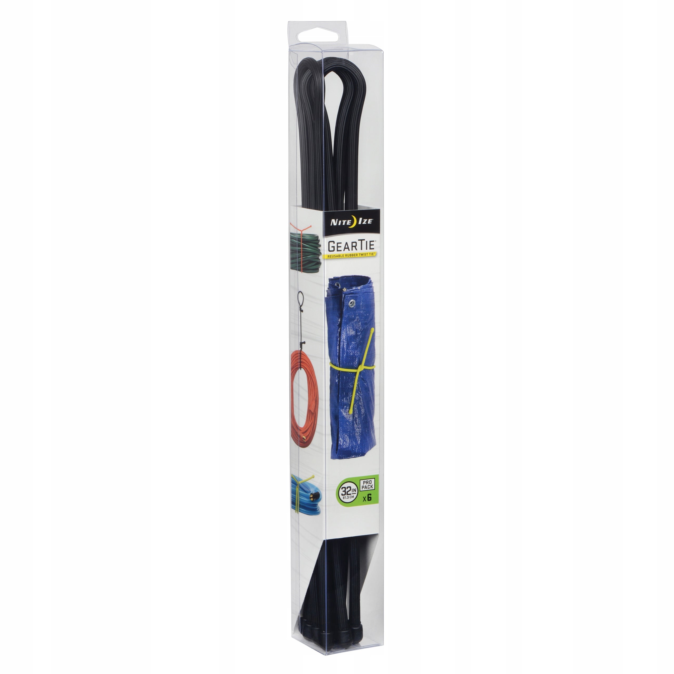 Gear Tie Cable Set 32" Black 6pcs