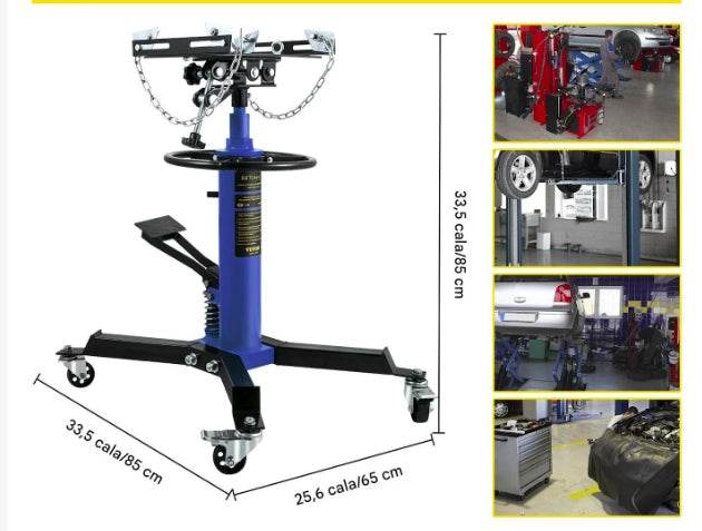 Gearbox and engine lift 500 kg for assembly and disassembly Maximum lifting height 1700 mm
