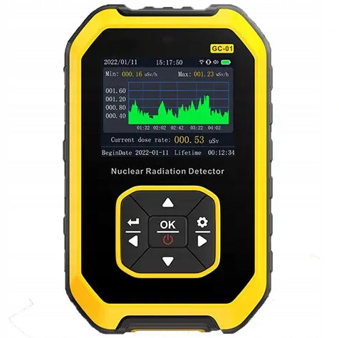 Geiger counter detector nuclear radiation LCD dosimeter FNIRSI GC01 Manufacturer code GC01
