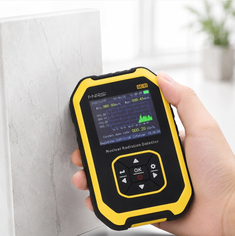 Geiger counter radiation tester dosimeter GC01LCD and AKU Brand Fnirsi