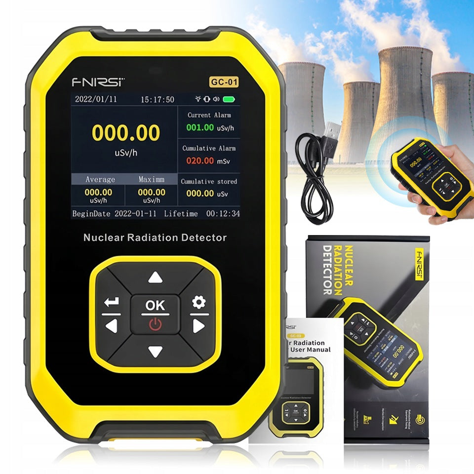 Geiger counter radiation tester dosimeter GC01LCD and AKU