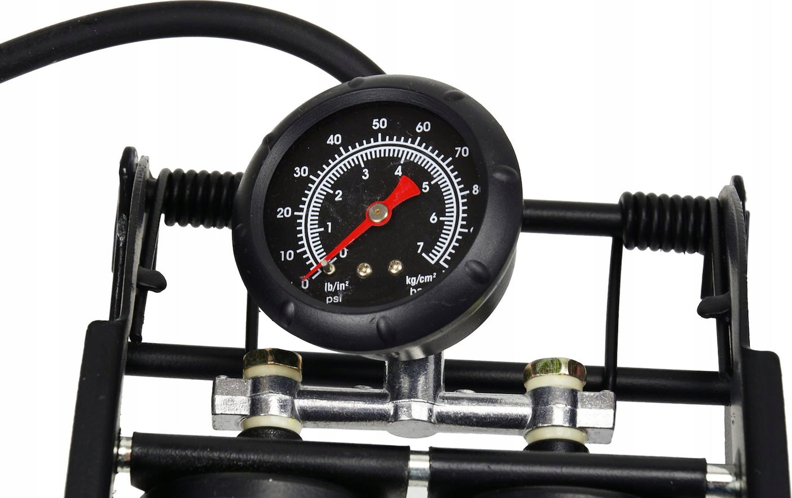 Geko Profi two-piston foot pump with pressure gauge 7 bar Weight 1730 g