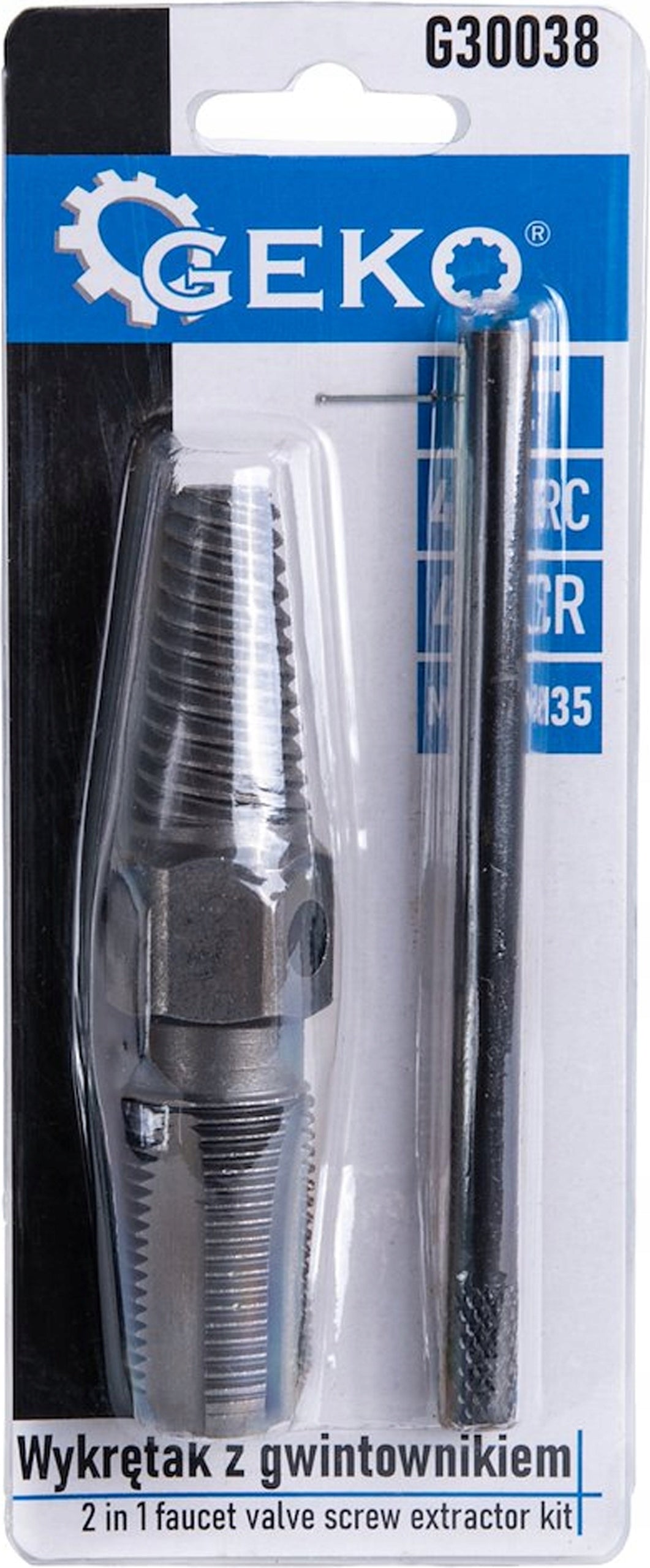 Geko twister with tap for broken screws 1/2" G30038 Product weight with unit packaging 2.5 kg