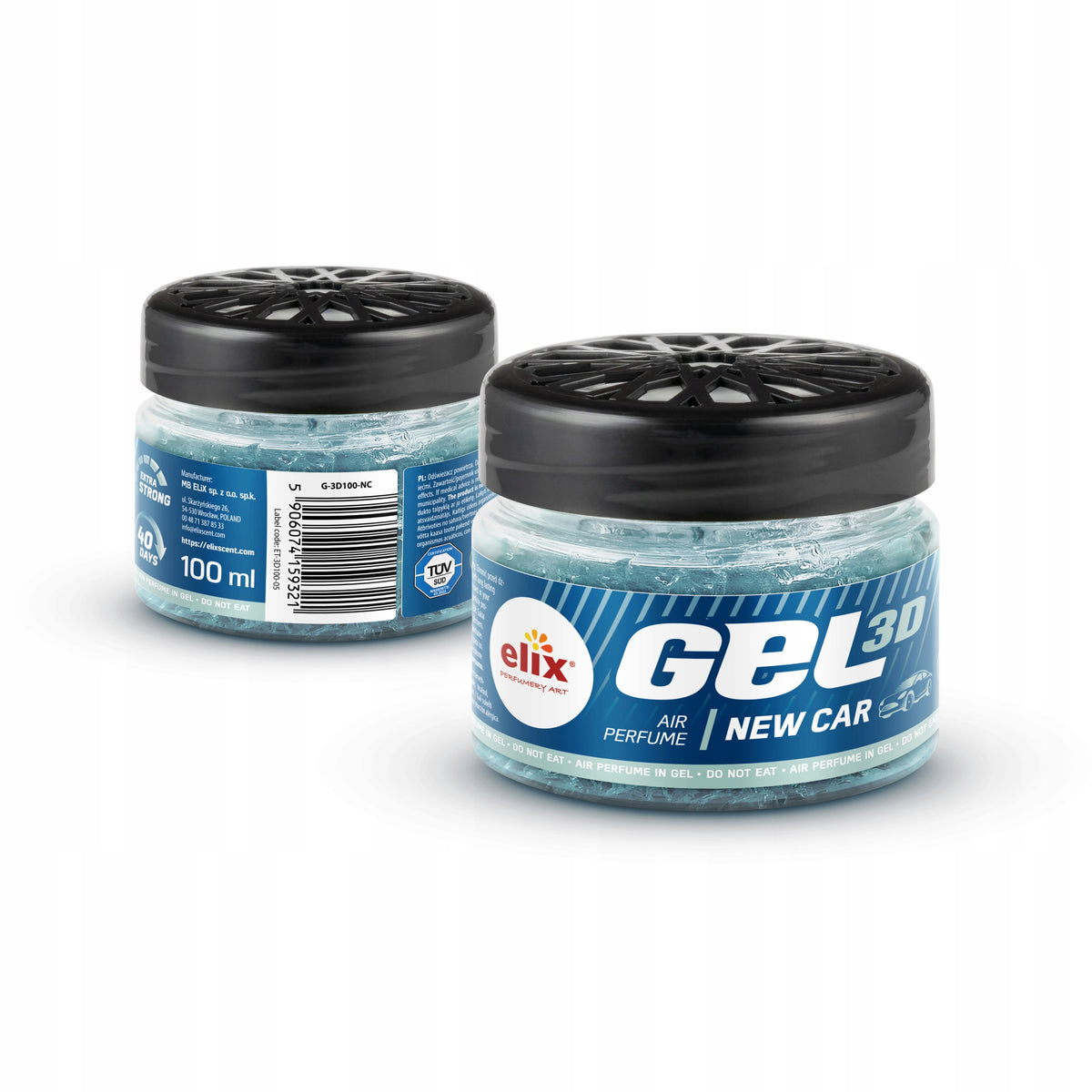 Gel Air Freshener - Water-Based Fragrance for Home Cars 3D New Car Packaging status original