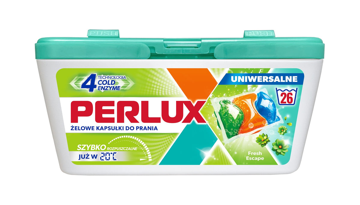Gel Washing Capsules 26pcs PERLUX Universal FreshEscape Washing 20°C