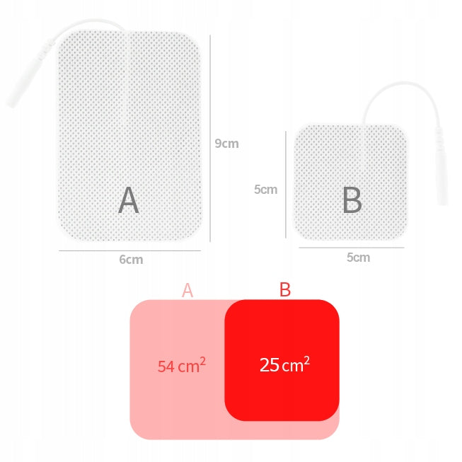 Gel electrodes TENS EMS 5x5 cm pads for electrostimulator 4 pcs Manufacturer code EPFES_X4