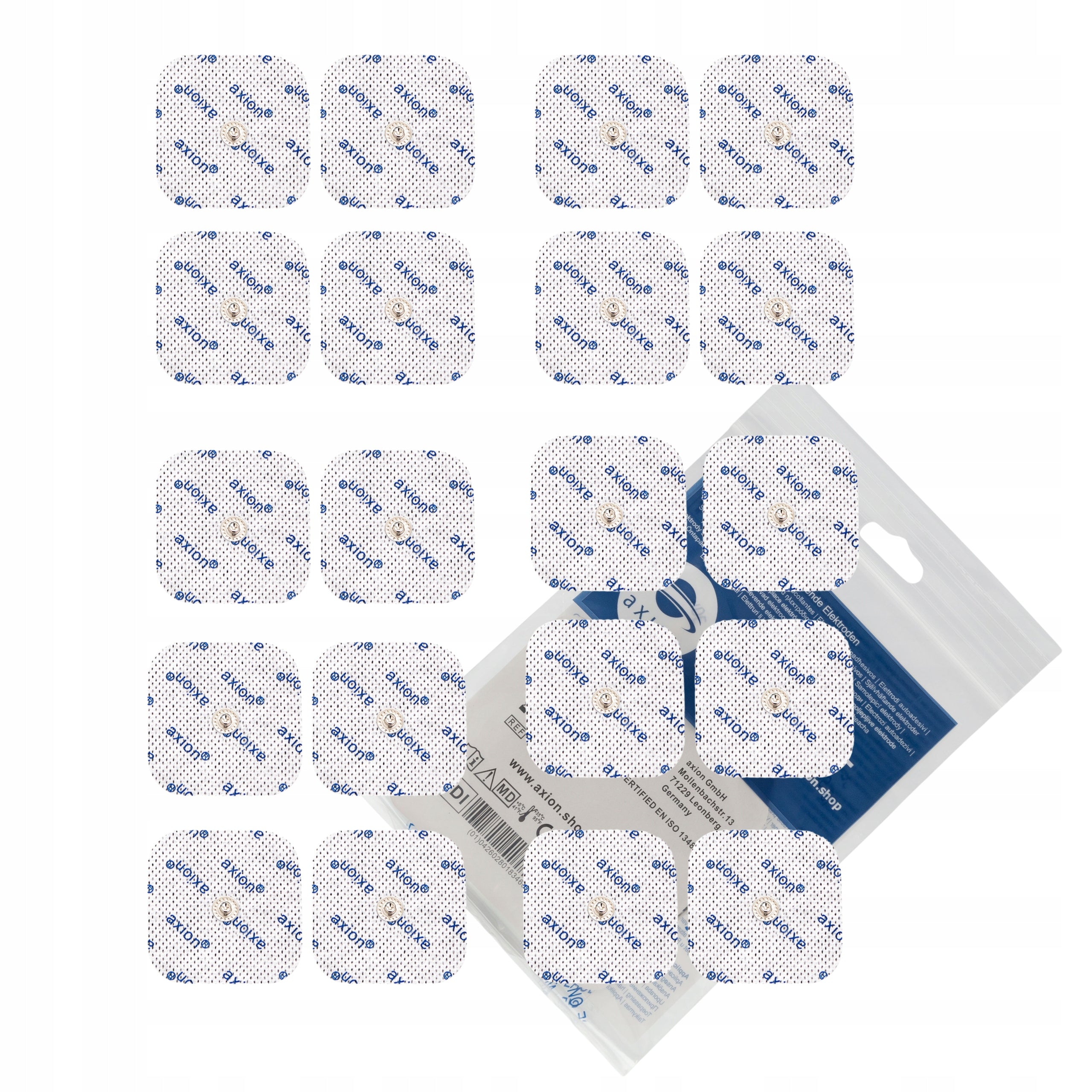 Gel electrodes TENS EMS for Compex SP FIT SNAP 5x5 cm self-adhesive 20 pcs Medical device yes