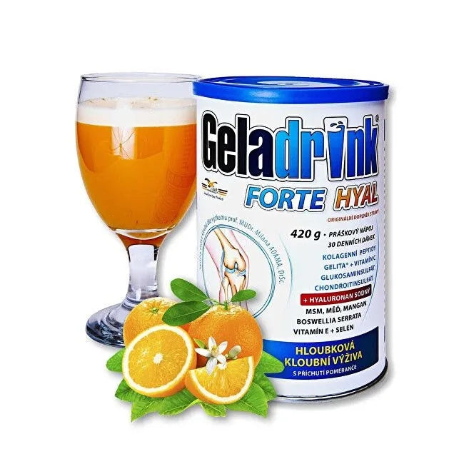 Geladrink Forte HYAL Orange Flavoured Dietary Supplement