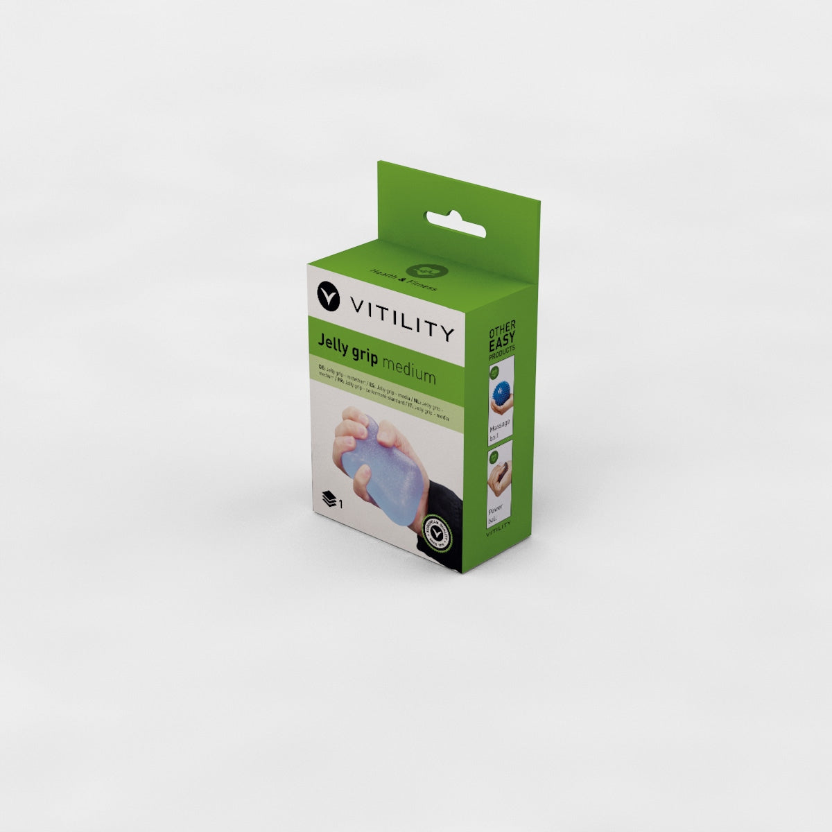 Gelový posilovač ruky střední zátěž Vitility 70610210 Brand Vitility