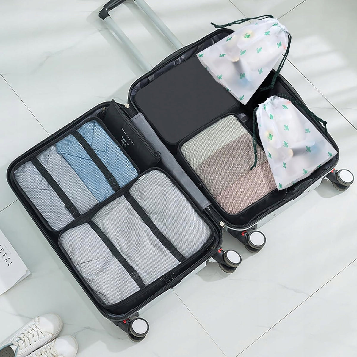 Gemtte suitcase organizer polyester black 14.224L Color black