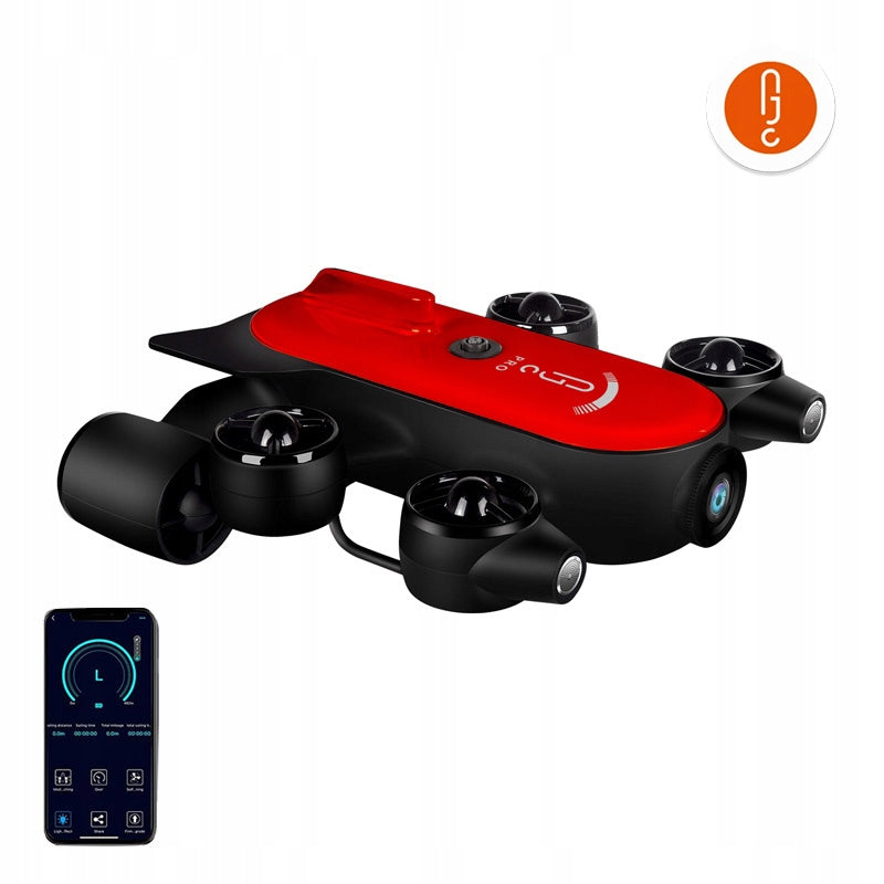 Geneinno Underwater Drone T1-pro Diving To Depth 200m 4k Uhd Camera