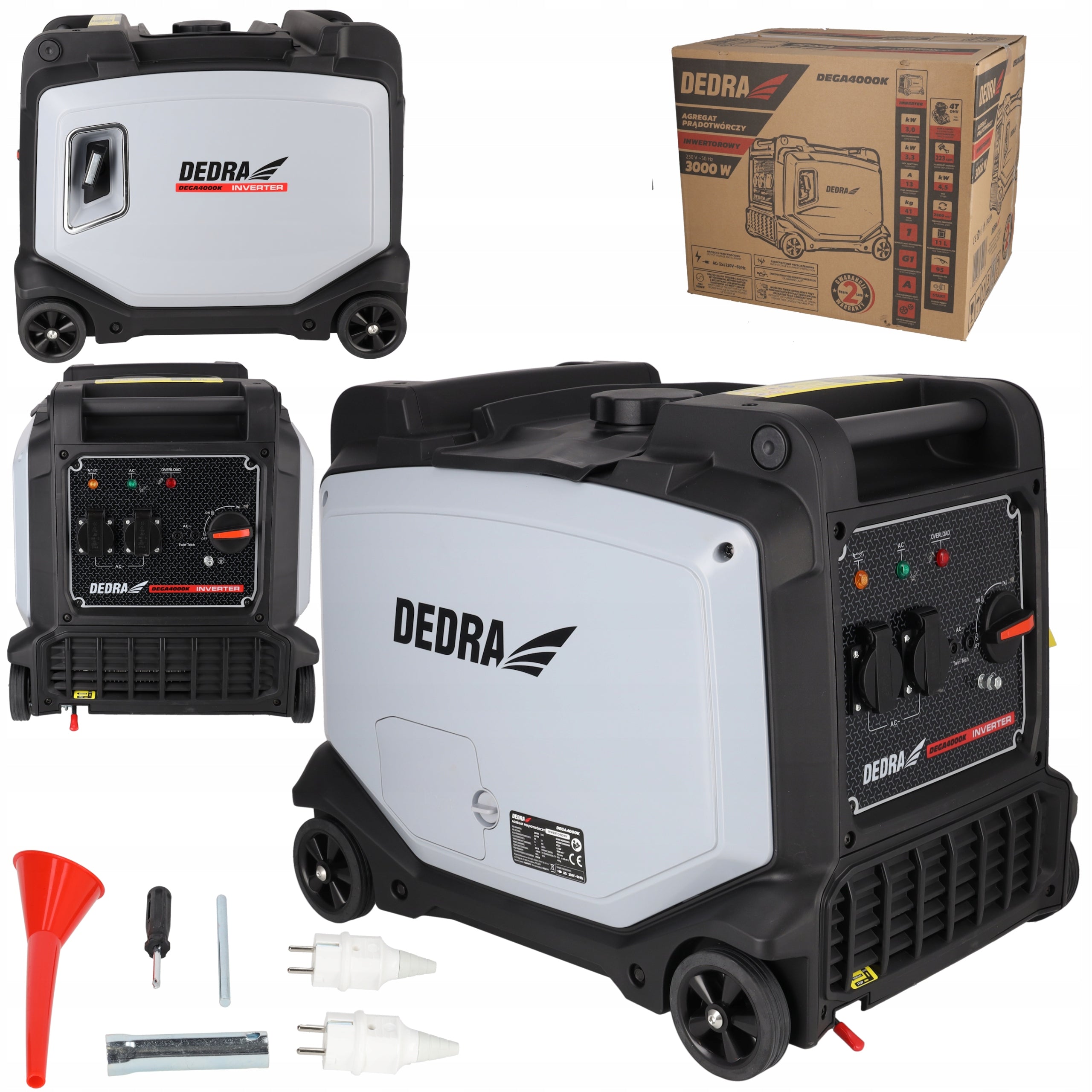 Generator Set Inverter Current Generator DEDRA 3300W AVR Silent 70dB