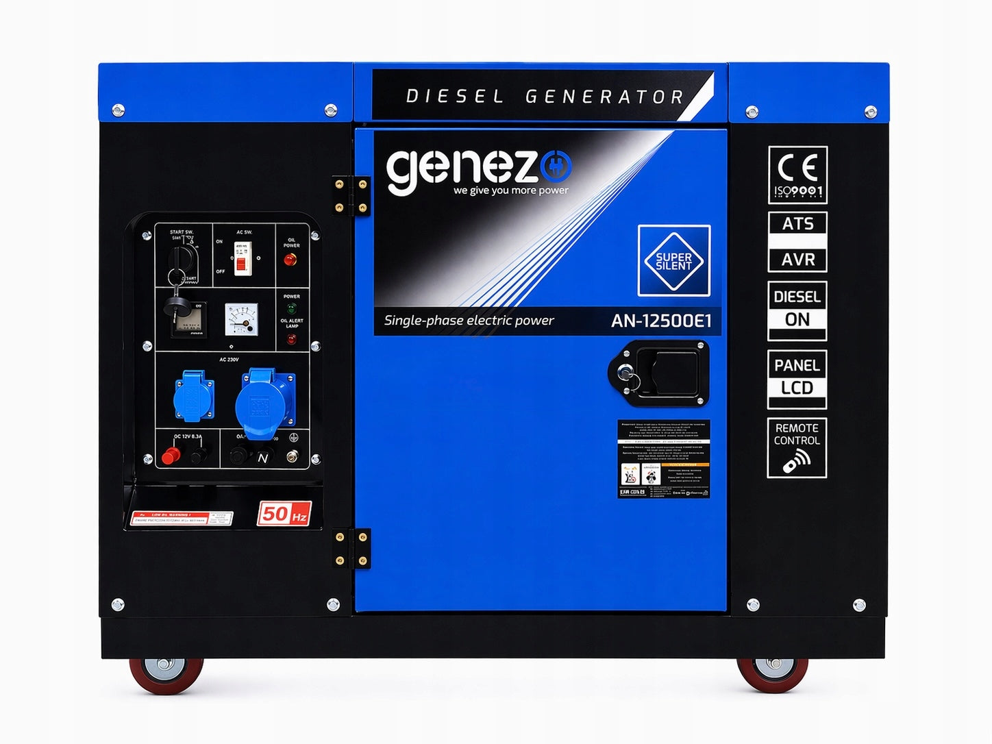 Generator set 1-F Genezo 9,5 KW AN-12500 E1 Packaging status original