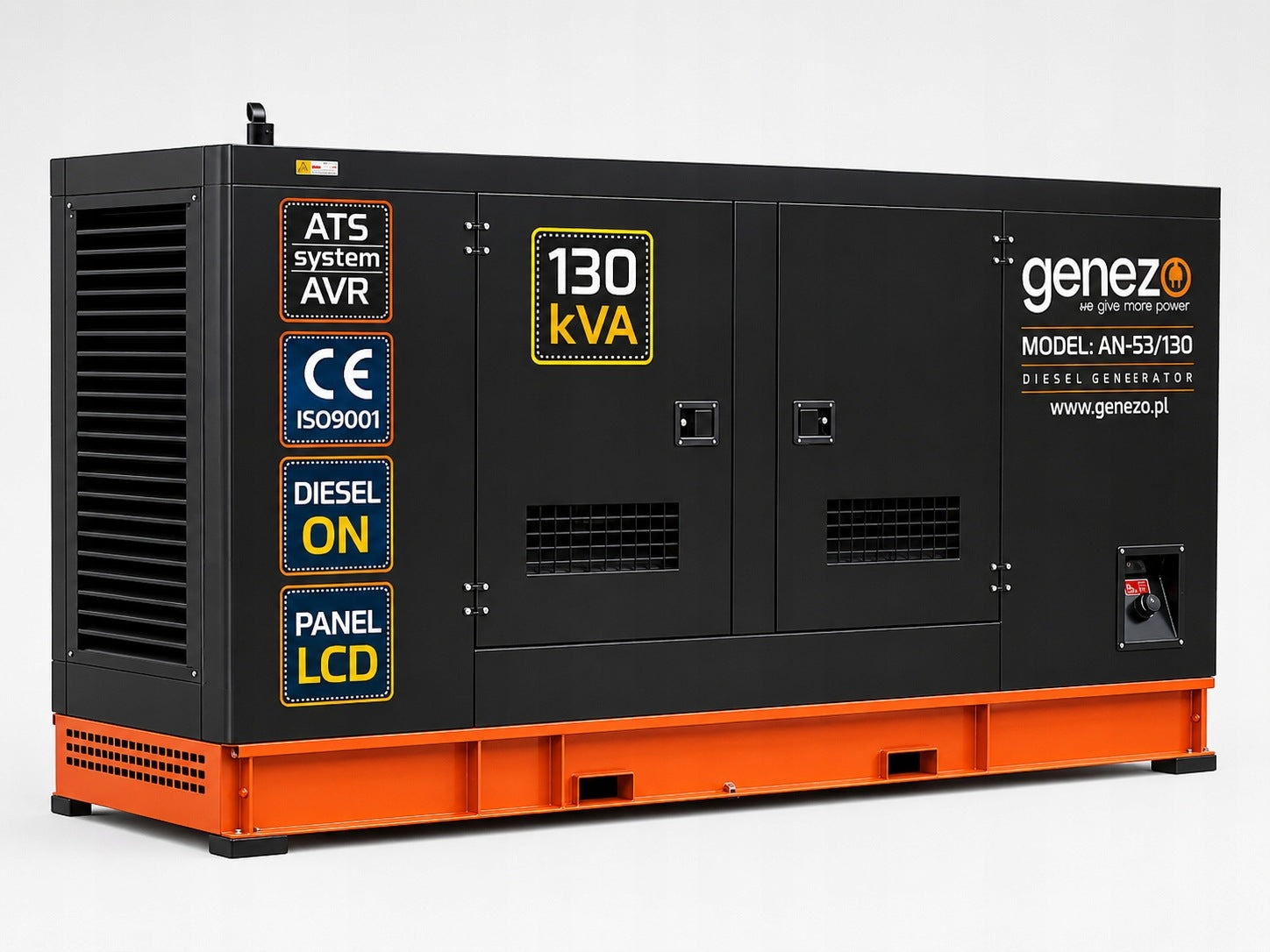 Generator set 100 KW 3-F Genezo DIESEL GF2-100 KW ATS SZR