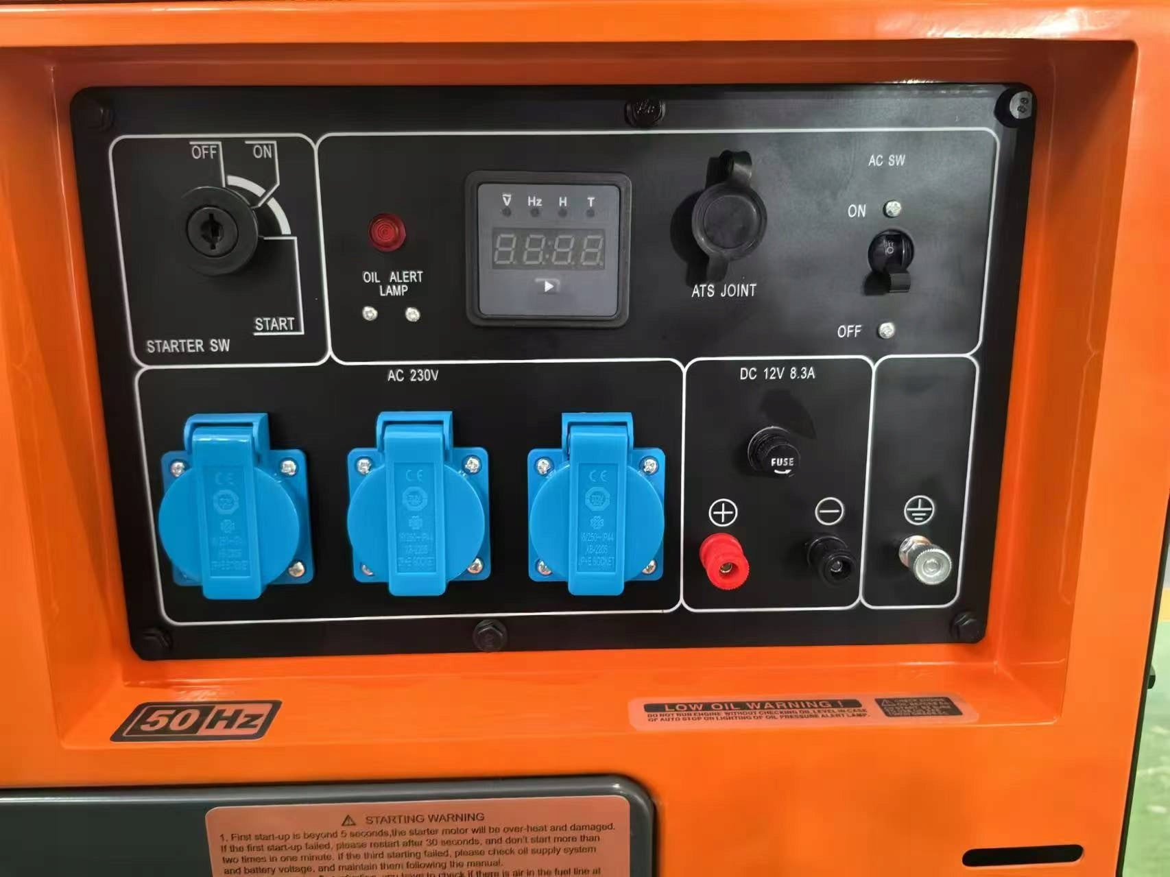 Generator set 230V 7kW 10 HP Diesel + ATS Generator Current 1 Phase Manufacturer code KD123