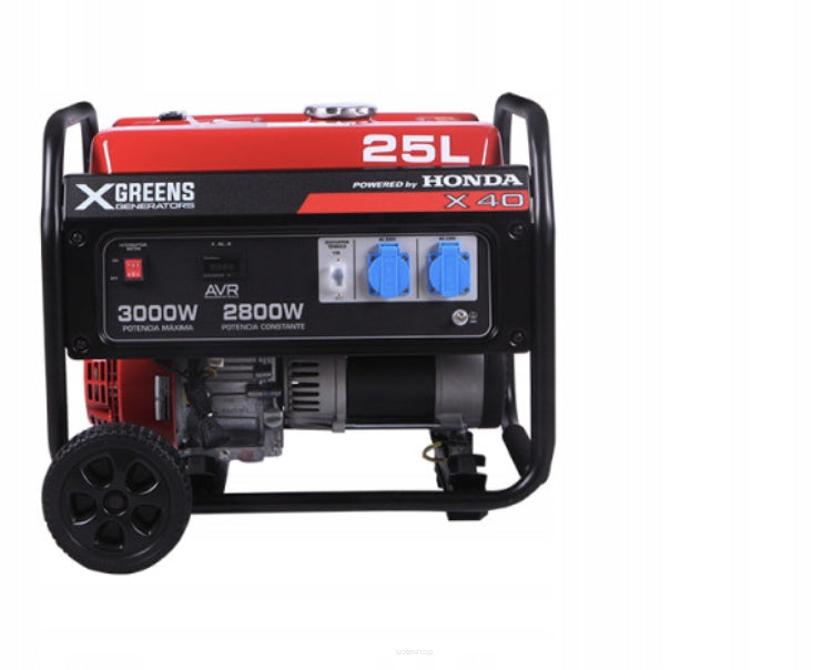 Generator set 3 kW HONDA X-Greens X40 Portable Single-phase engine Manufacturer code X40