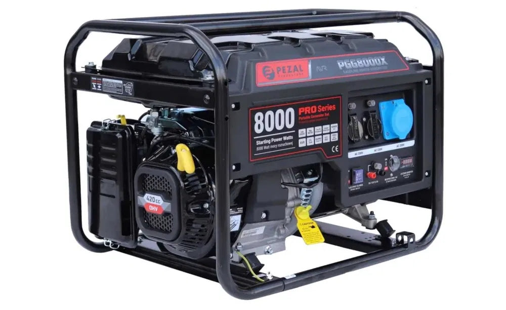 Generator set 6,5 kW PEZAL PGG8000X Petrol +OIL!