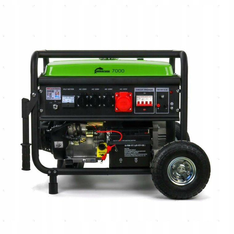 Generator set 7000 CURRENT GENERATOR 7kW 9kVA Voltage Regulator 400V Brand Barracuda