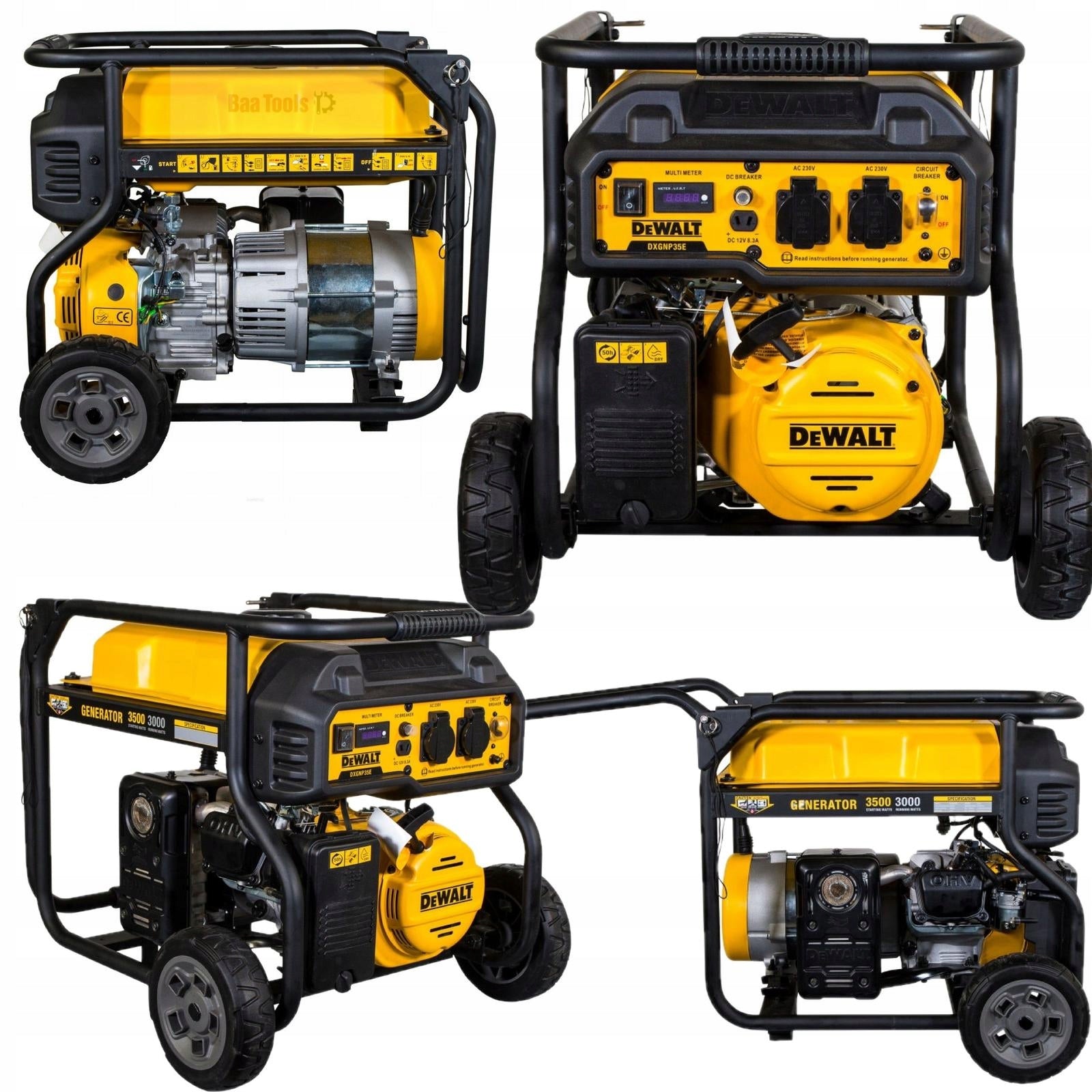 Generator set DeWalt DXGNP35E 3,5 kW universal power generator