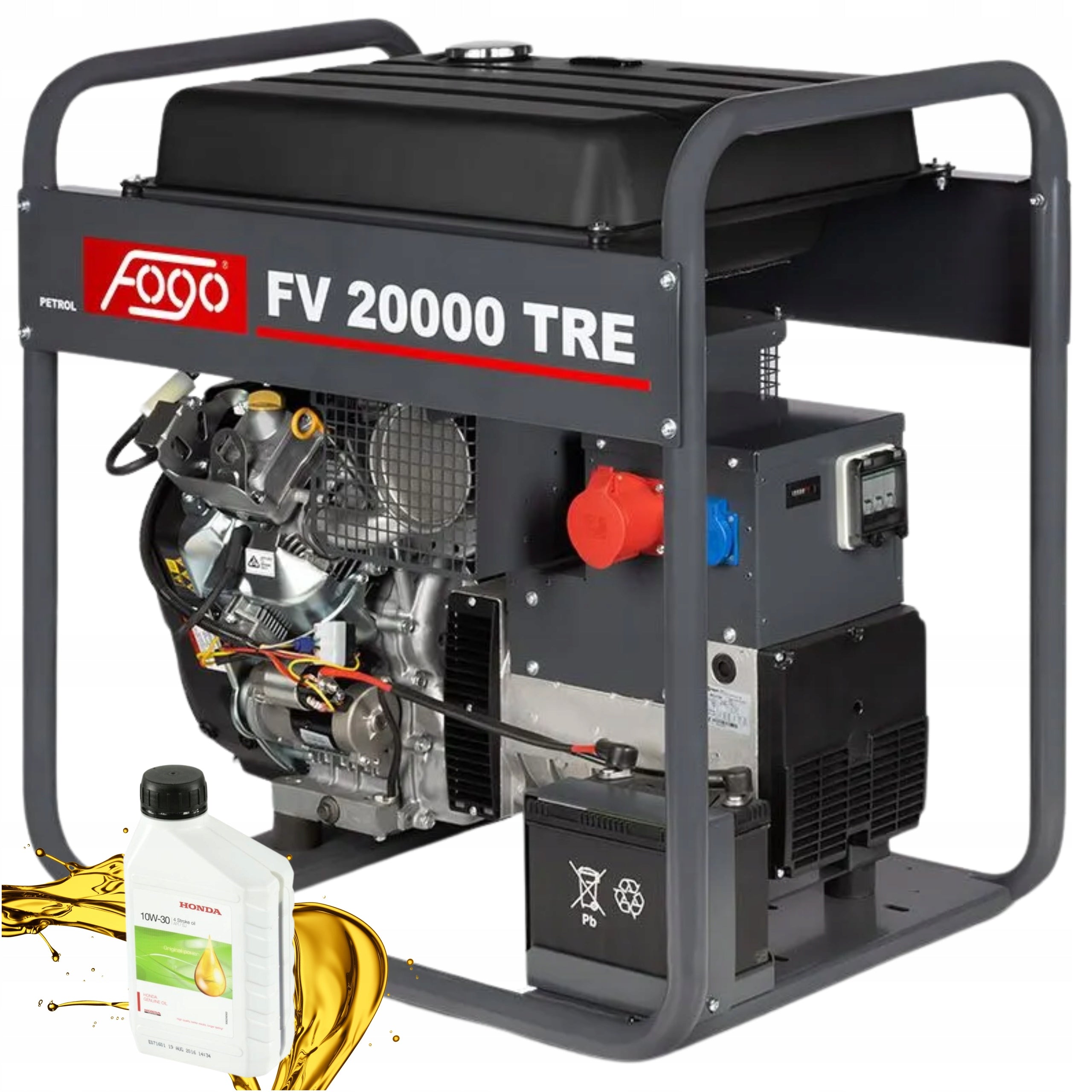 Generator set FOGO FV20000TRE 19,5kVA 400V AVR +oil+review Installments0%