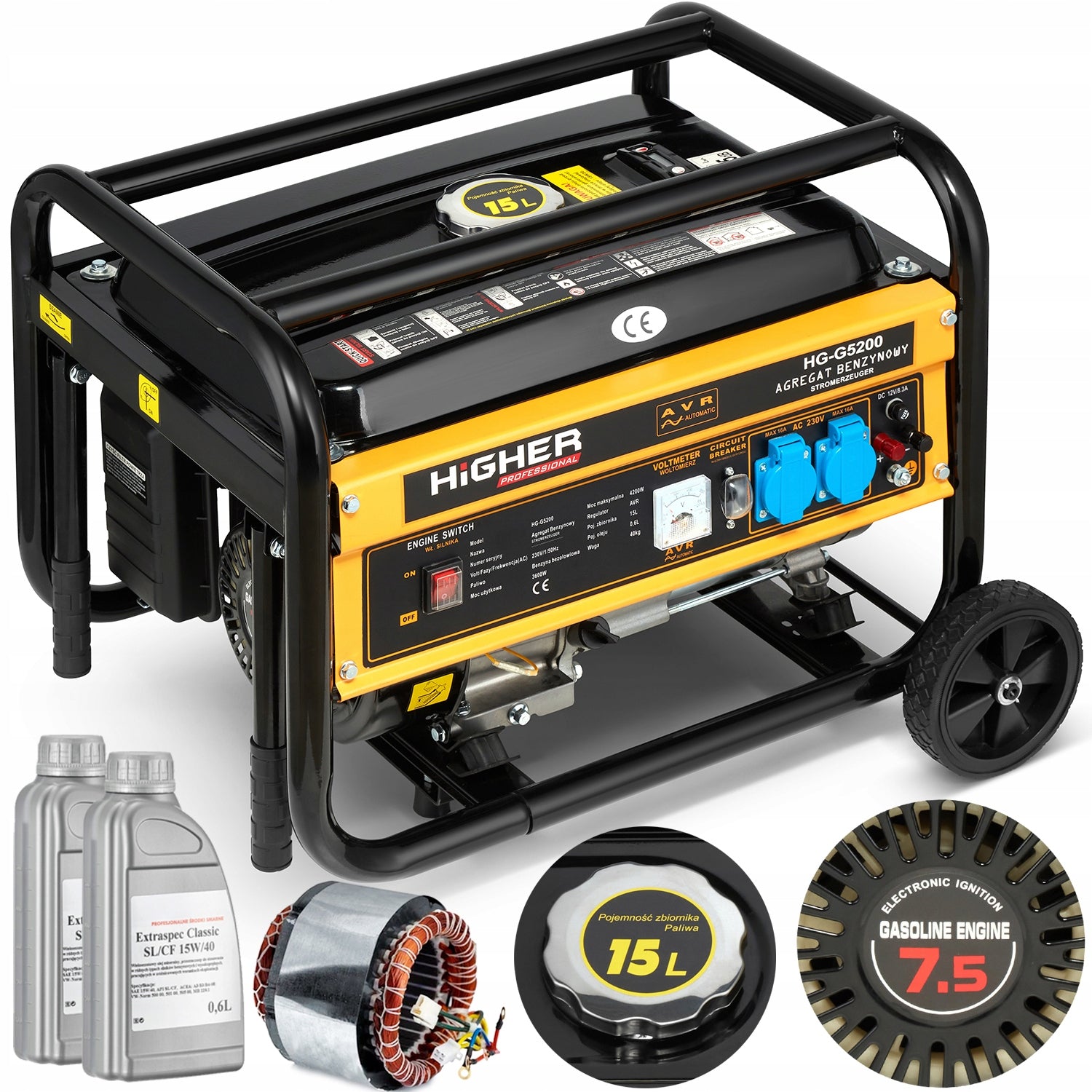 Generator set HIGHER 4,2kW AVR