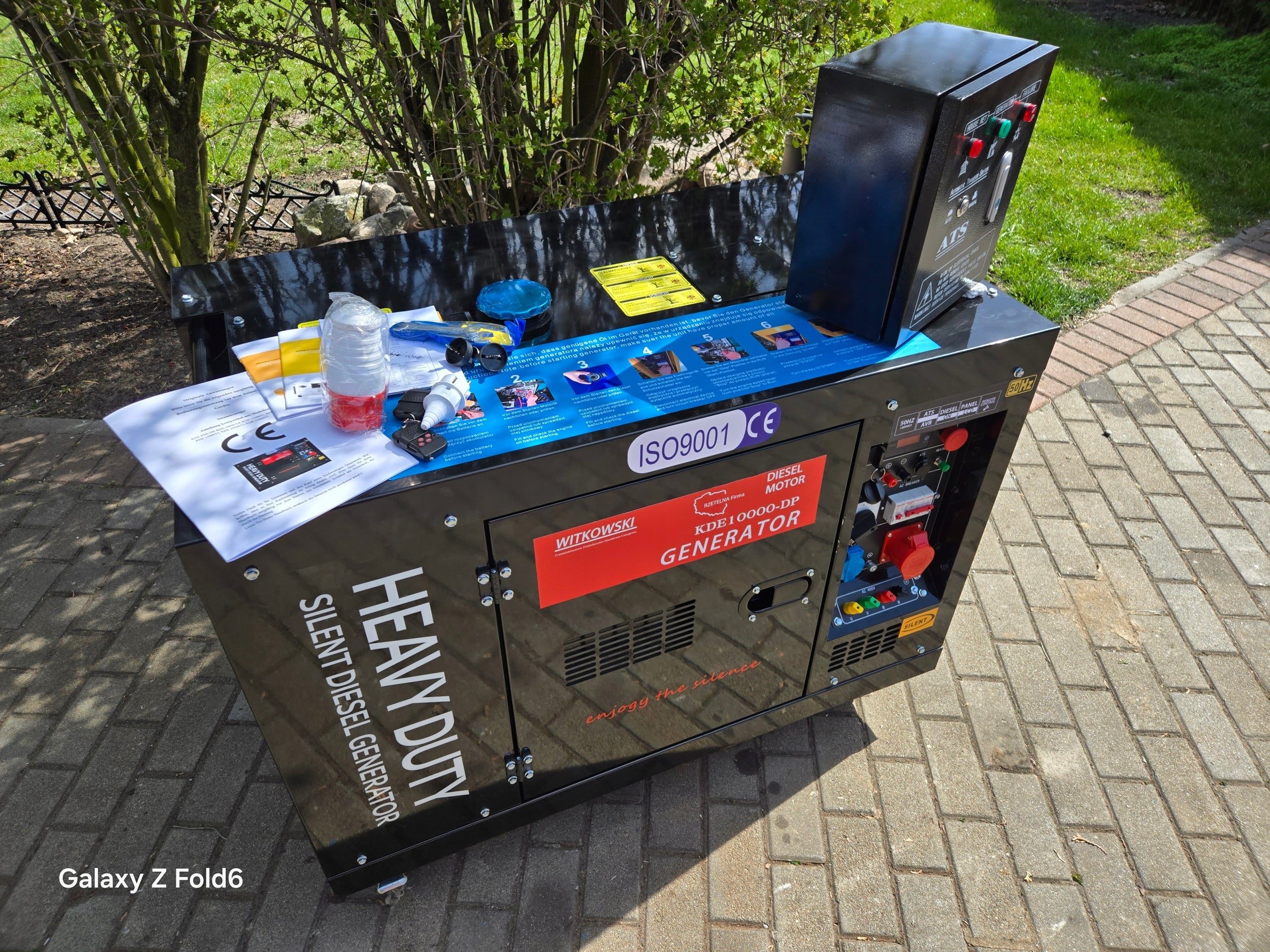 Generator set KDE10000DP portable 11 kVA DUAL POWER Packaging status original