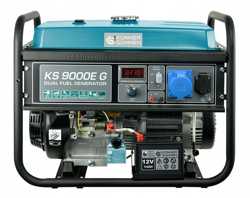 Generator set KS9000EG 1-phase 6,5kW DUAL FUEL LPG / PETROL Brand Könner & Söhnen
