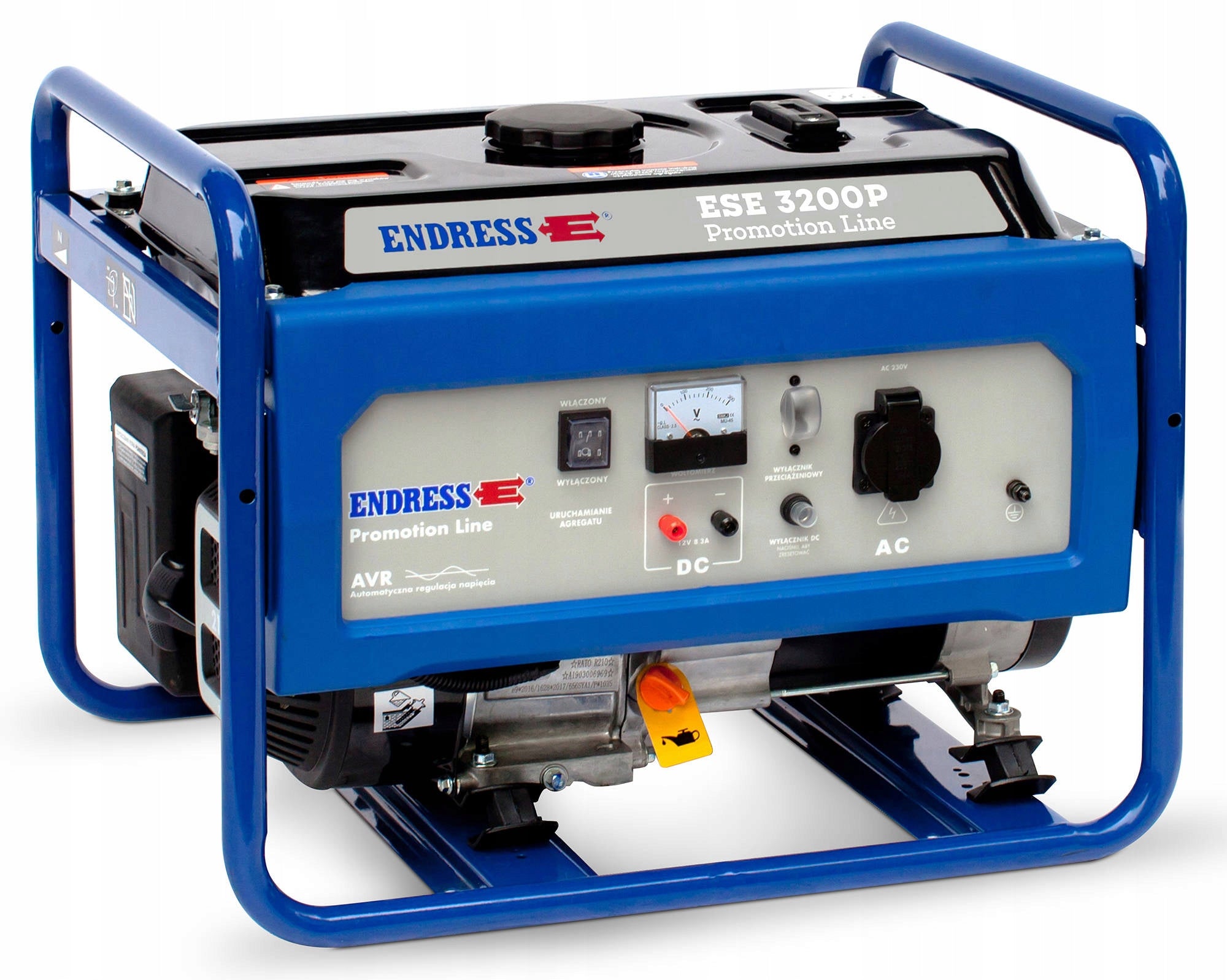 Generator set portable single-phase Endress 2800 W petrol Manufacturer code ESE 3200P