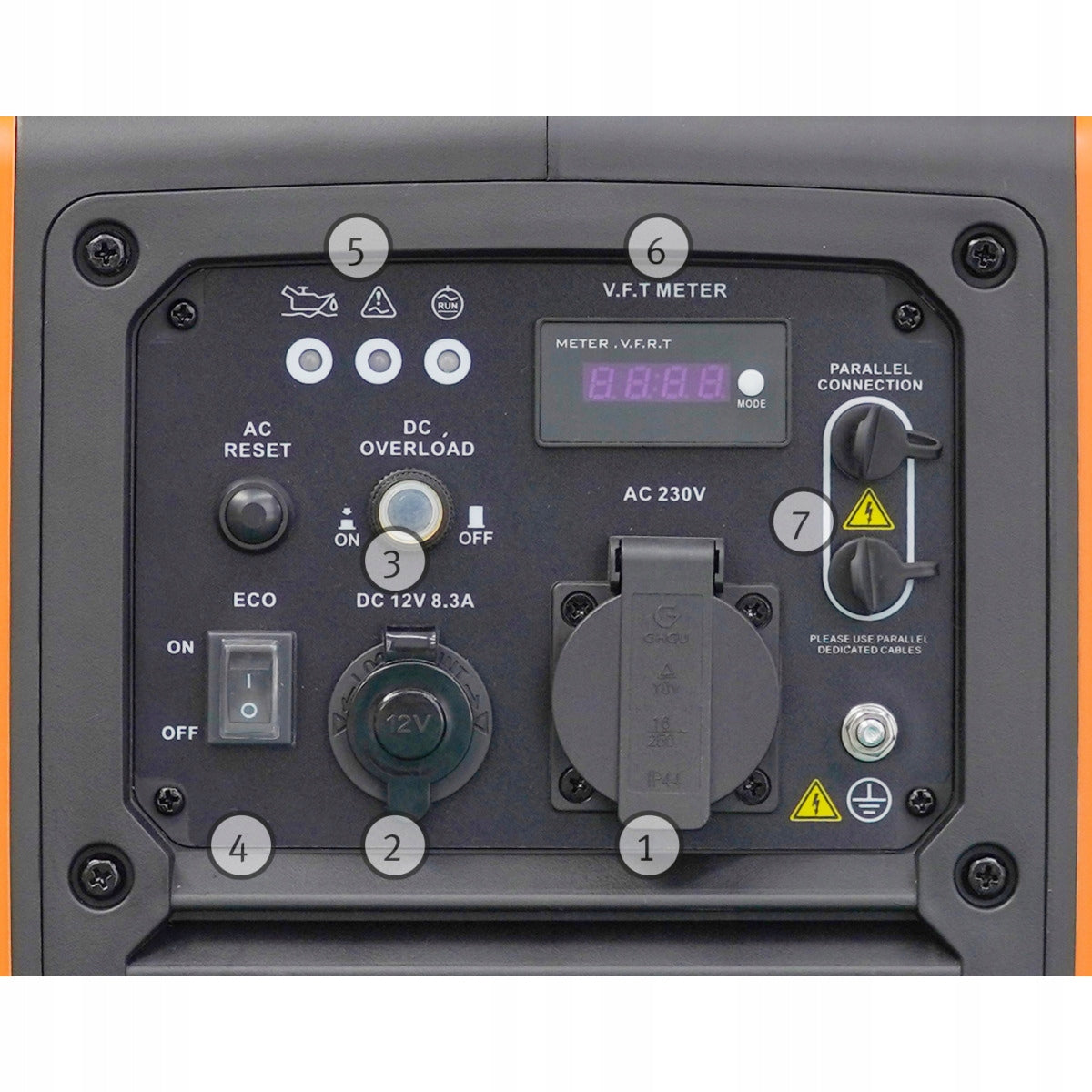 Generator set portable single-phase Unicraft 2000 W petrol