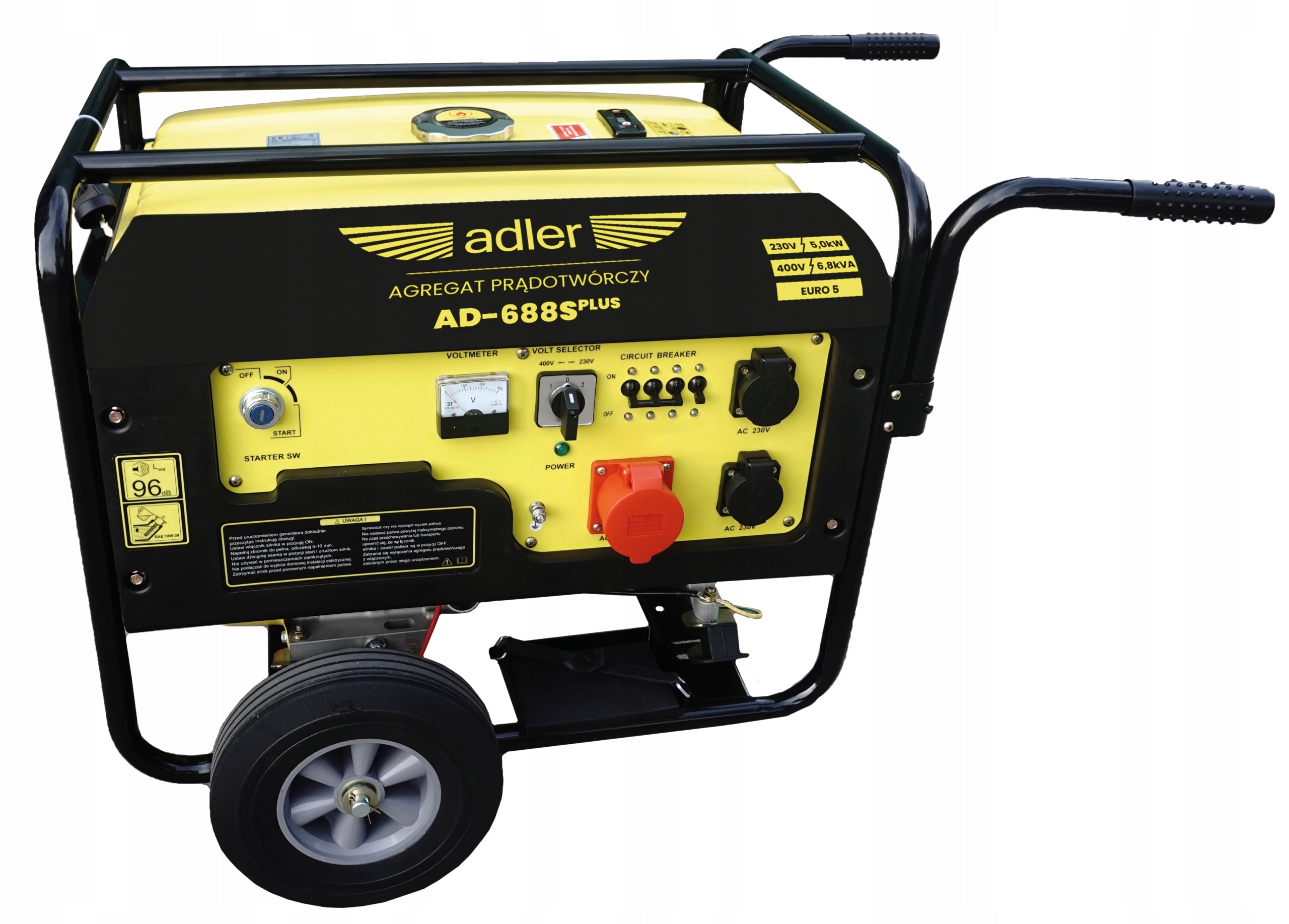 Generator set with electric starter 6,8kW 230V/400V