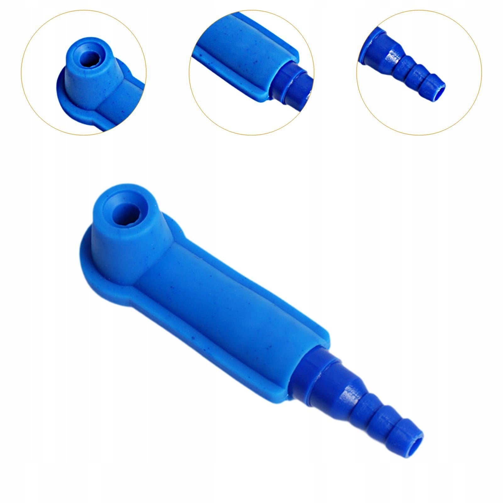 Generic Car Oil Bleeder Pump Exchange Adapter Air Fluid Blue 1 piece Packaging status original