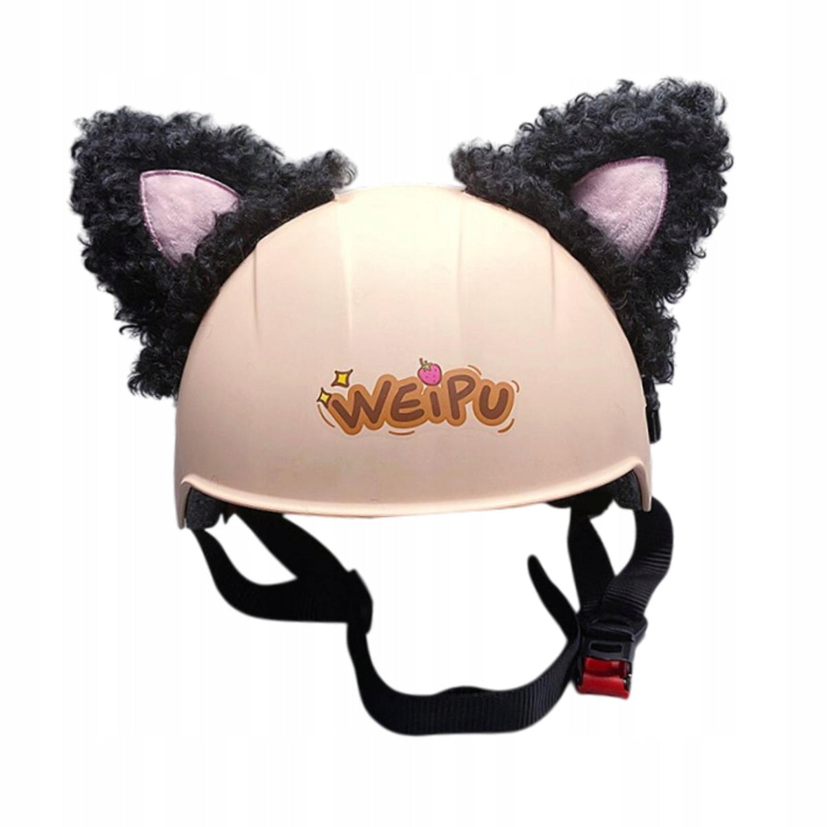 Generic Helmet Accessories Plush Helmet Ears Cute Cat Ears for Helmet Black Manufacturer no brand
