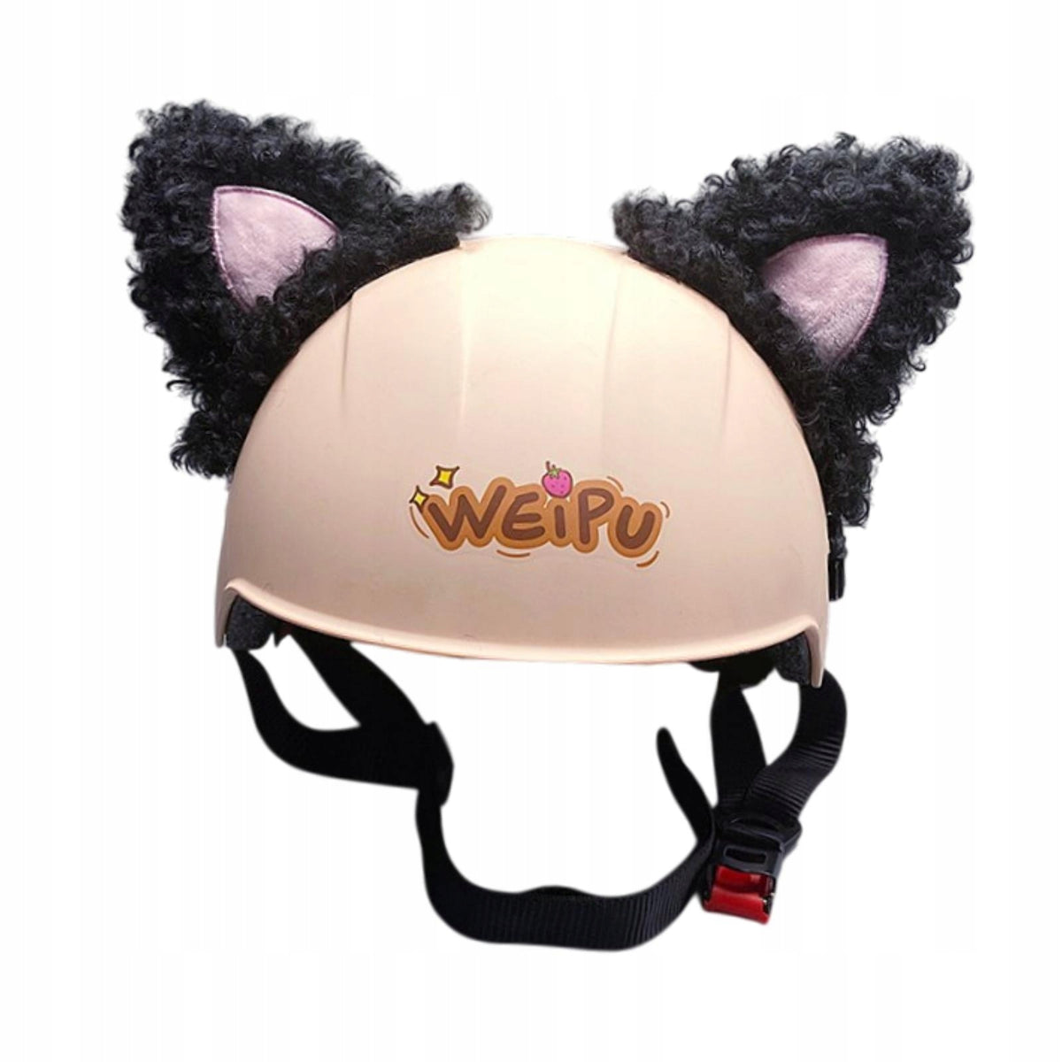 Generic Helmet Accessories Plush Helmet Ears Cute Cat Ears for Helmet Black