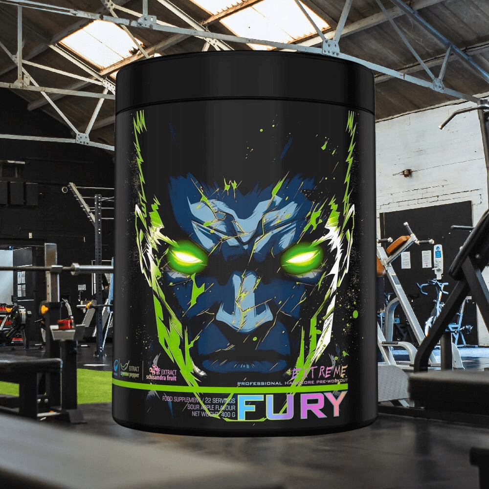 Genius Nutrition Fury Extreme (400g) Sour Apple Expiration date at least six months from the date of purchase