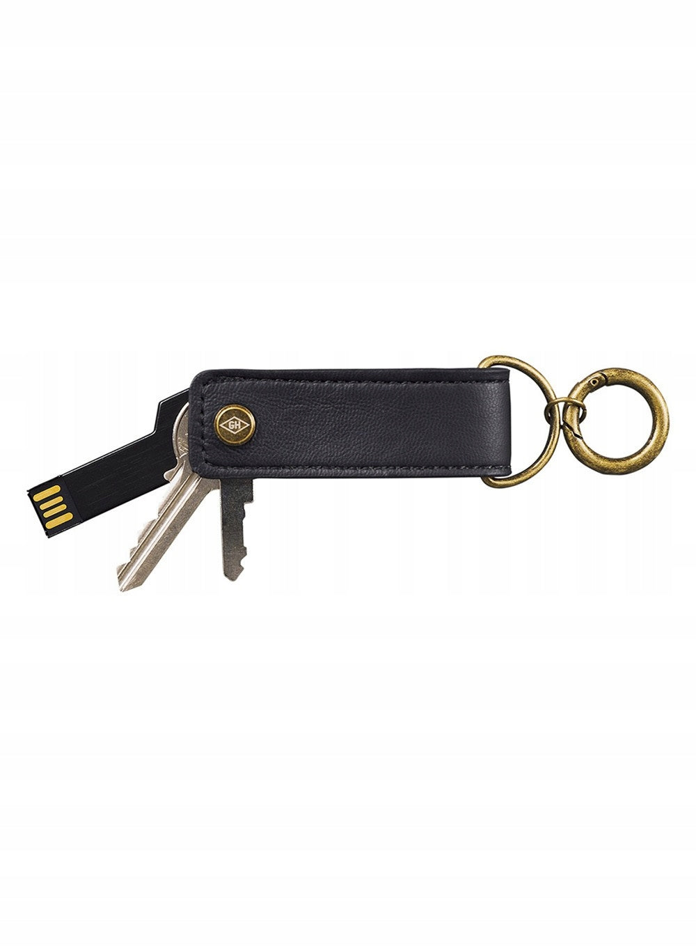 Gentlemen's Hardware Key Tidy + Flash Drive Organizer Color black