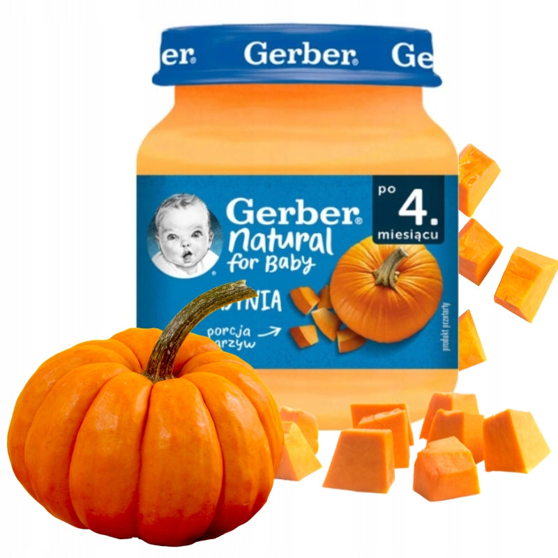 Gerber Infant and Baby Lunch Pumpkin Puree from 4 Months Onwards 125 g EAN (GTIN) 8445290702265